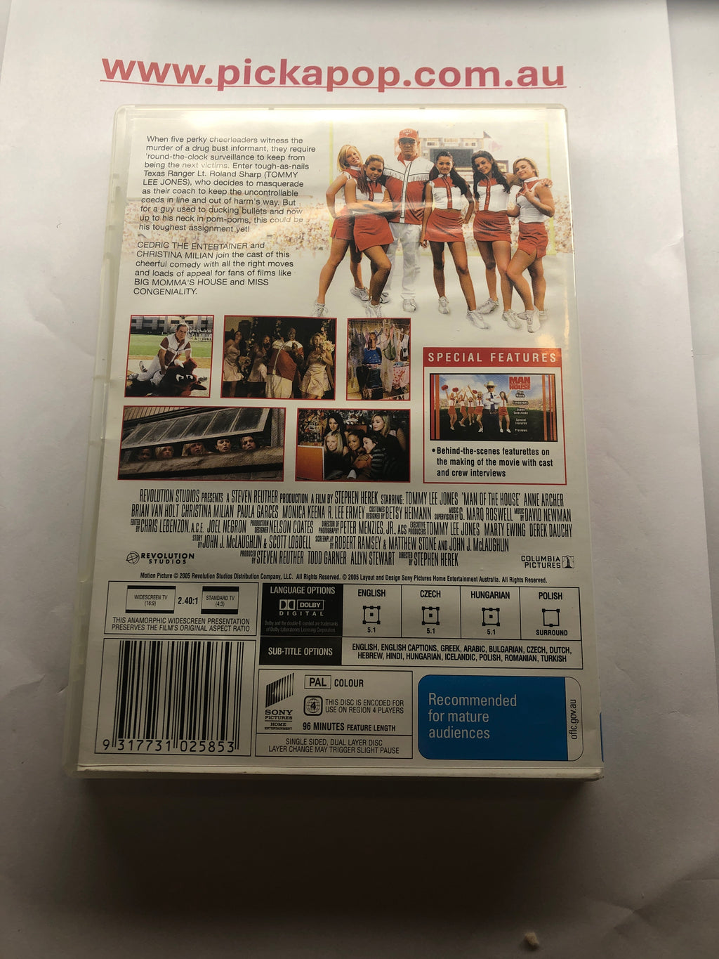 MAN OF THE HOUSE - (PAL Region 4) DVD Cleaned and Tested