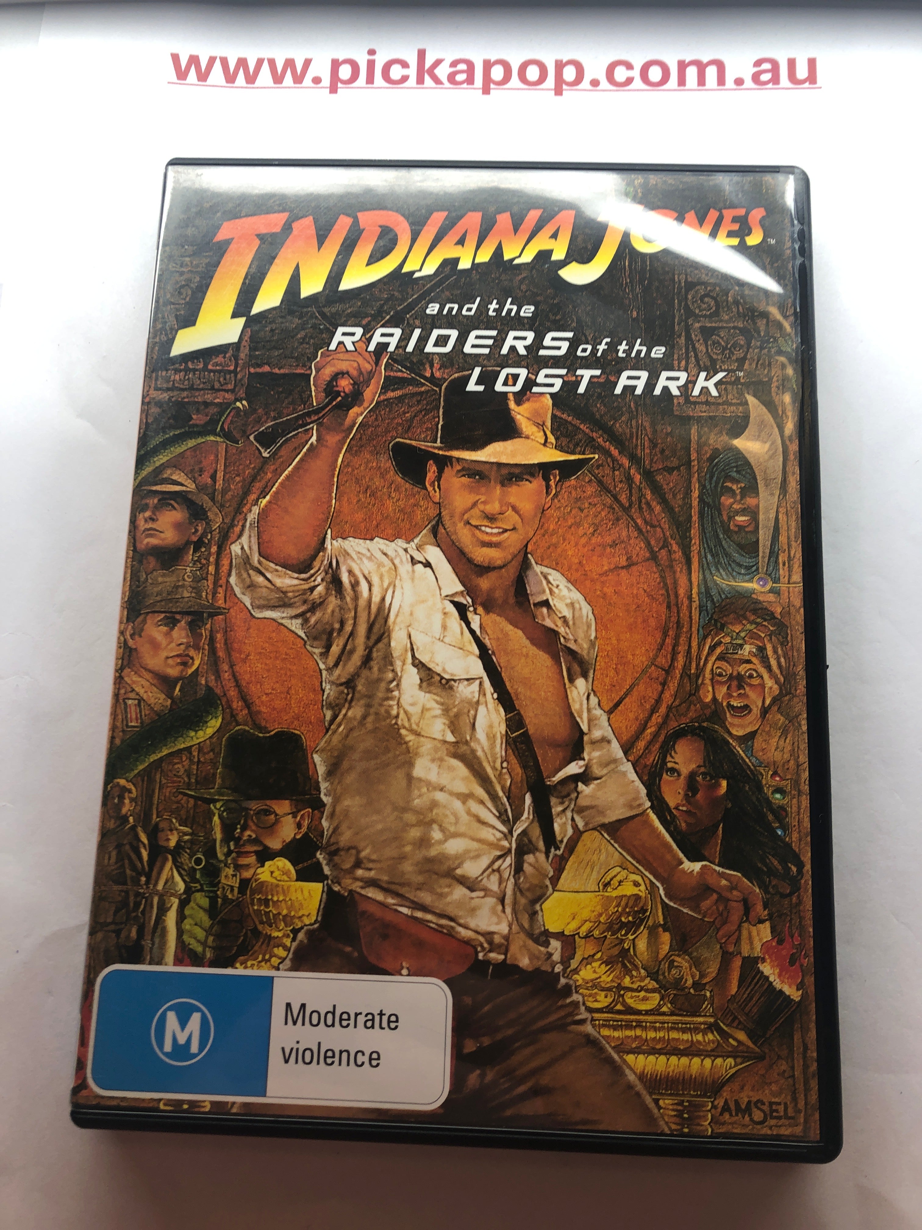 INDIANA JONES AND THE RAIDERS OF THE LOST ARK - (PAL Region 4) DVD Cleaned and Tested