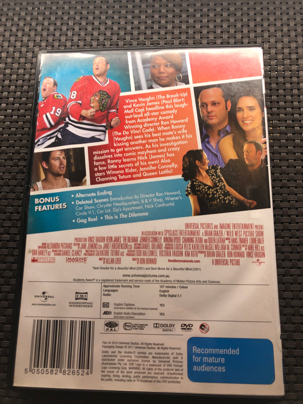 THE DILEMMA - (PAL Region 4) DVD Cleaned and Tested