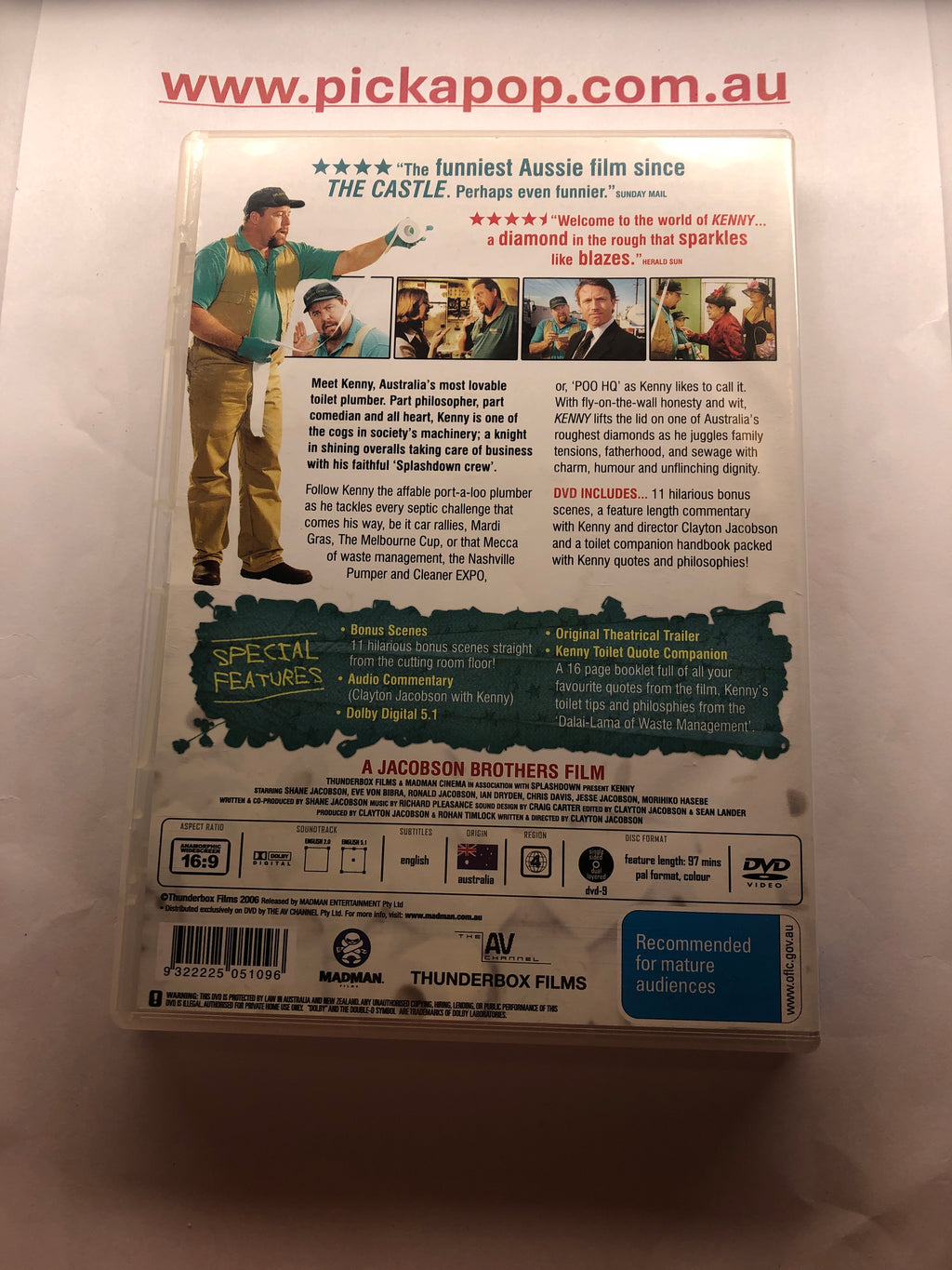 KENNY - (PAL Region 4) DVD Cleaned and Tested