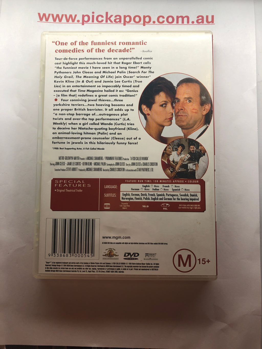 A FISH CALLED WANDA - (PAL Region 4) DVD Cleaned and Tested