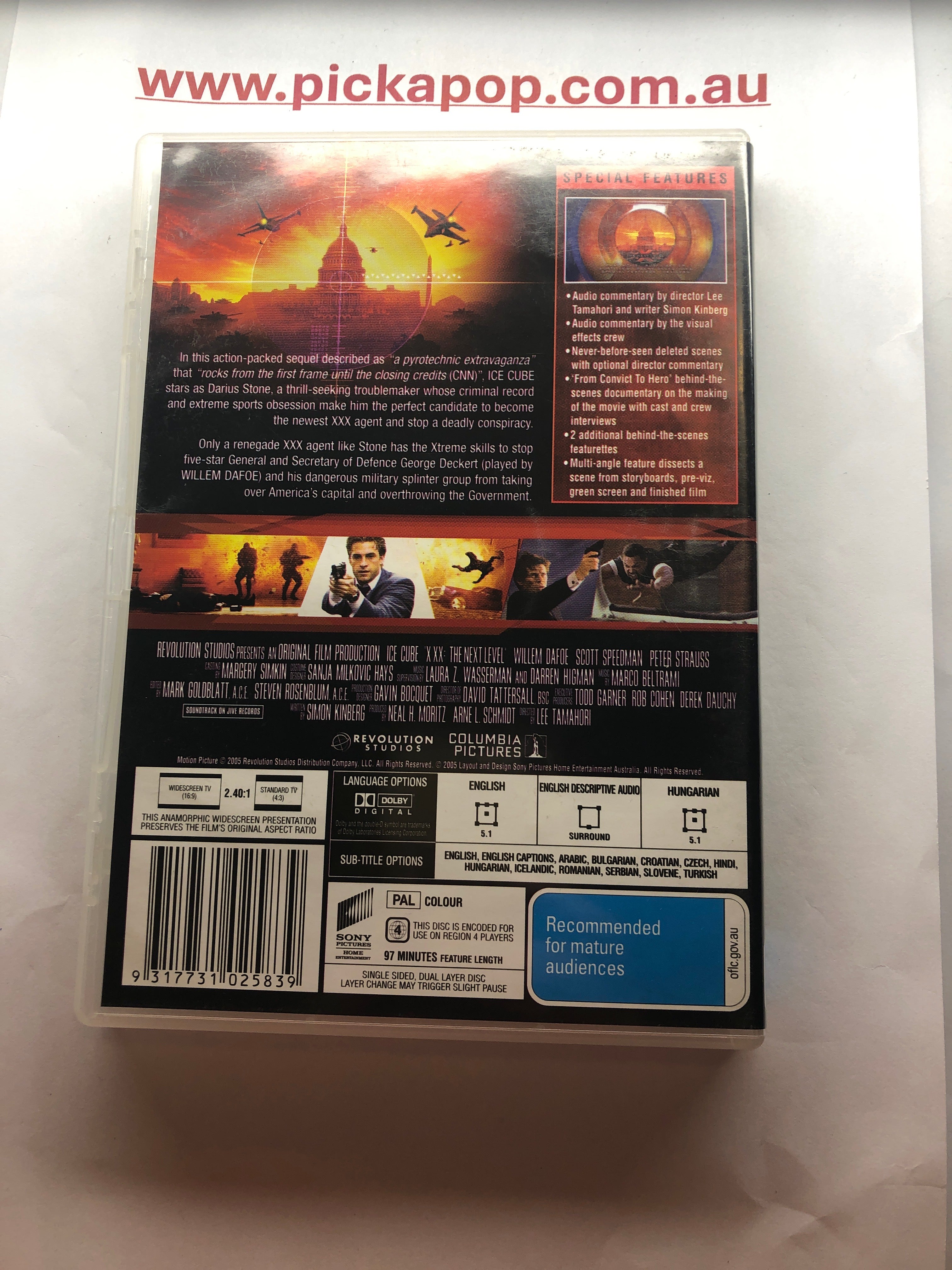 X THE NEXT LEVEL - (PAL Region 4) DVD Cleaned and Tested