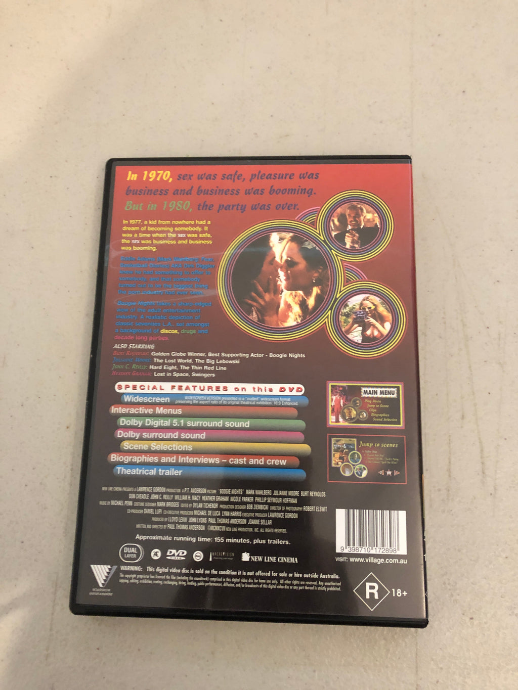 BOOGIE NIGHTS - PAL Region 4 - DVD Cleaned and Tested