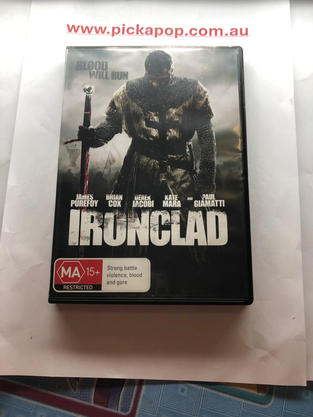 IRONCLAD -(PAL Region 4) DVD Cleaned and Tested