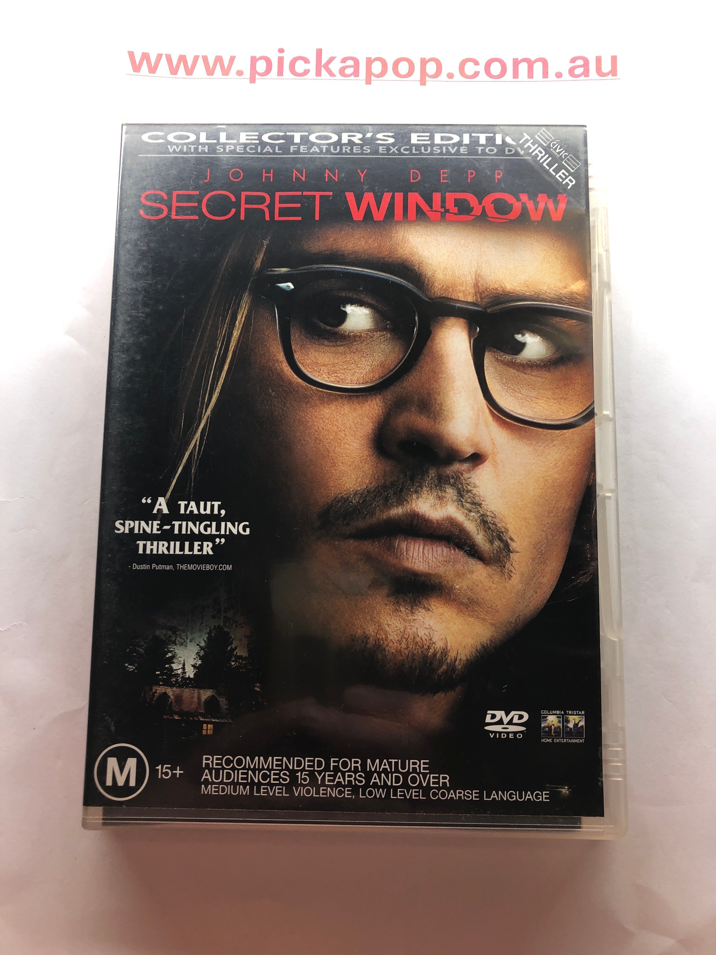 SECRET WINDOW COLLECTORS EDITION - (PAL Region 4) DVD Cleaned and Tested
