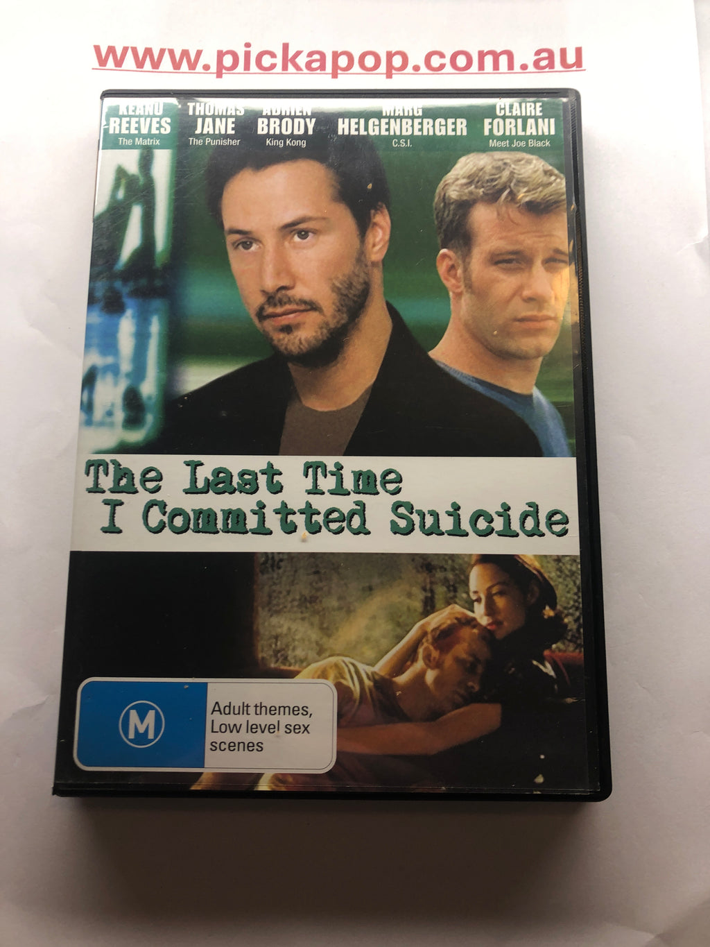 THE LAST TIME I COMMITTED SUICIDE - (PAL Region 4) DVD Cleaned and Tested