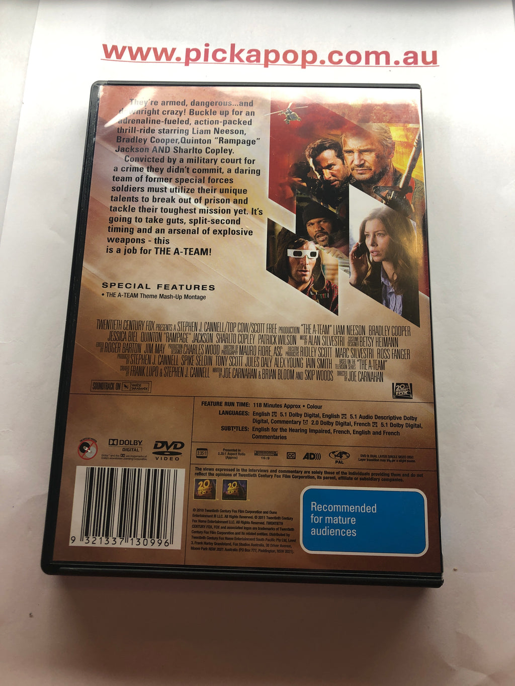 THE A - TEAM - (PAL Region 4) DVD Cleaned and Tested