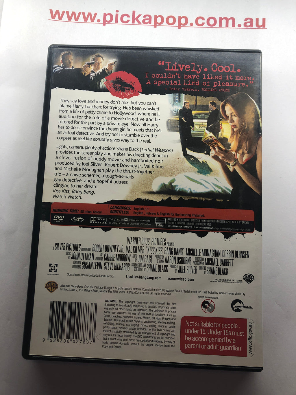 KISS KISS BANG BANG - (PAL Region 4) DVD Cleaned and Tested