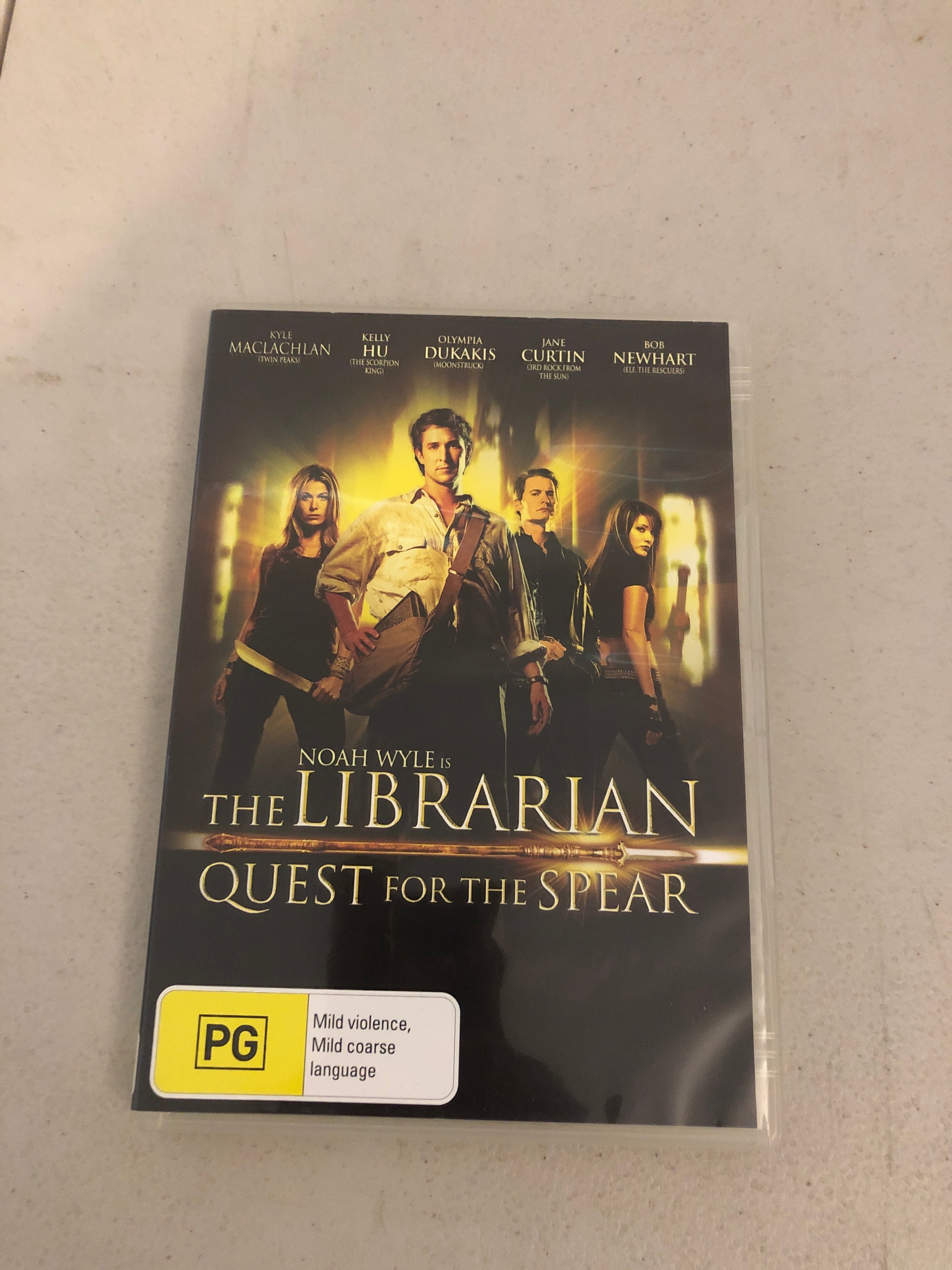 THE LIBRARIAN QUEST FOR THE SPEAR - PAL Region 4 - DVD Cleaned and Tested
