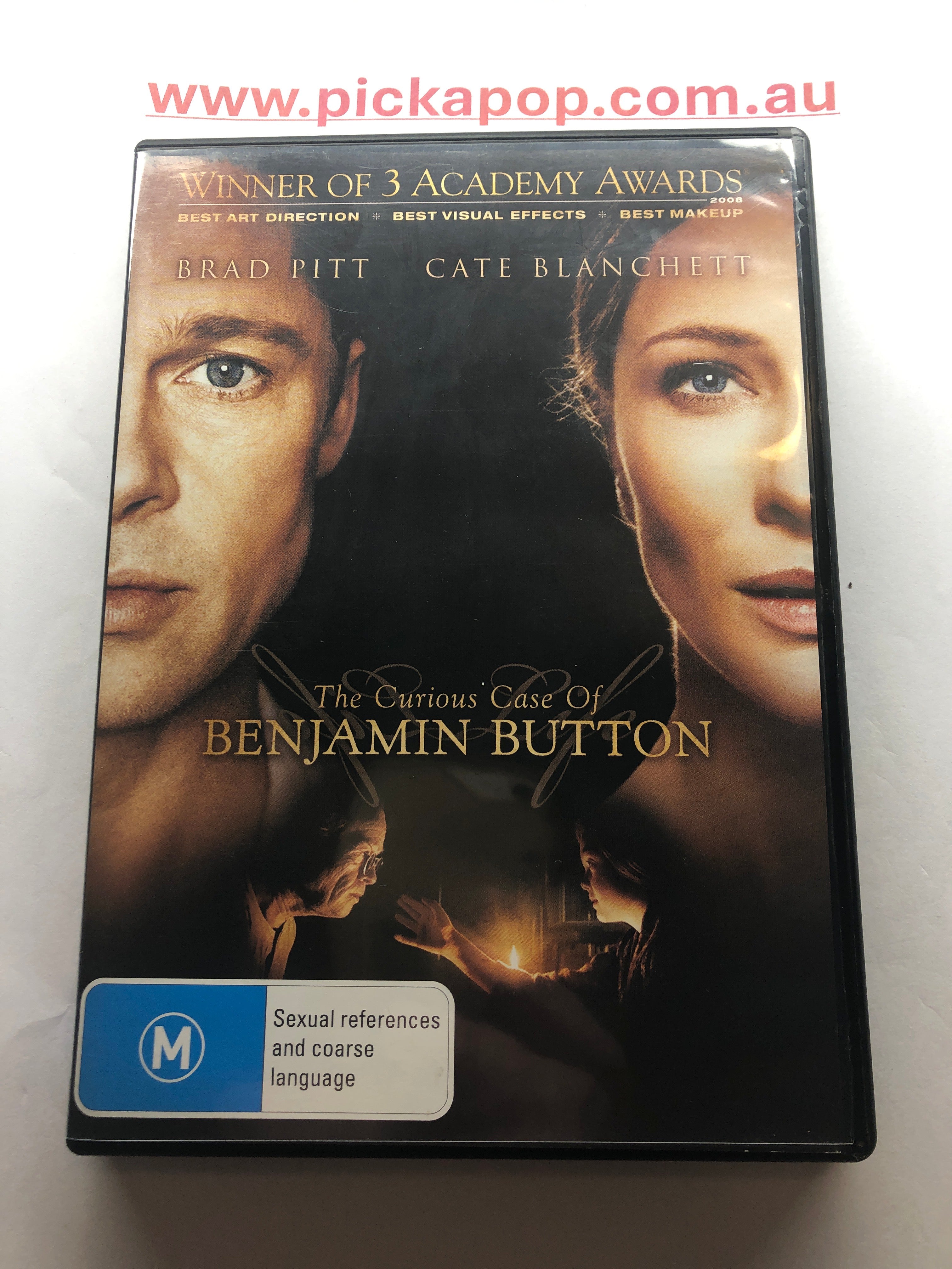 THE CURIOUS CASE OF BENJAMIN BUTTON - (PAL Region 4) DVD Cleaned and Tested