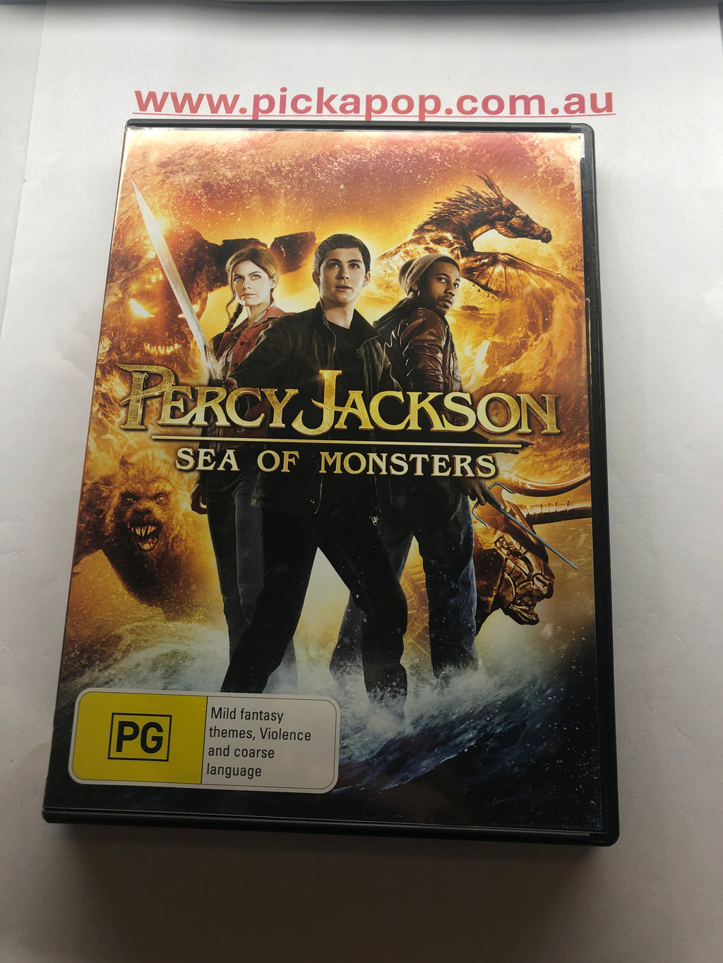 PERCY JACKSON SEA OF MONSTERS - (PAL Region 4) DVD Cleaned and Tested