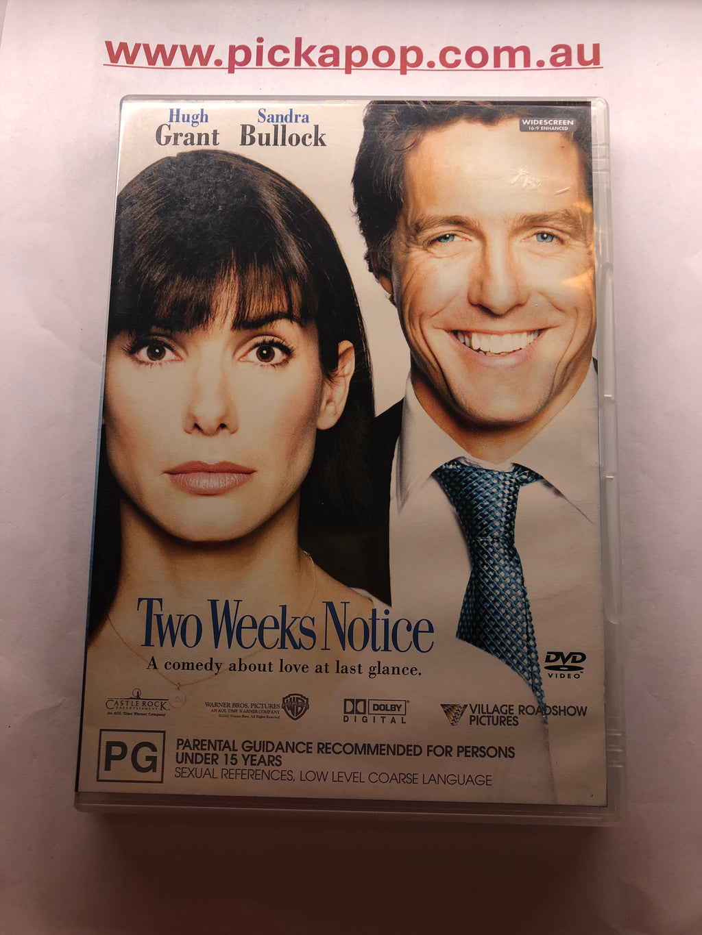TWO WEEKS NOTICE - (PAL Region 4) DVD Cleaned and Tested