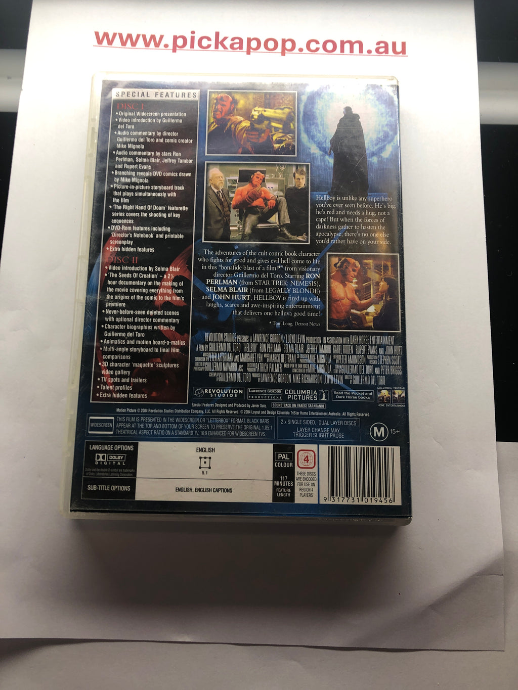HELLBOY - (PAL Region 4) DVD Cleaned and Tested