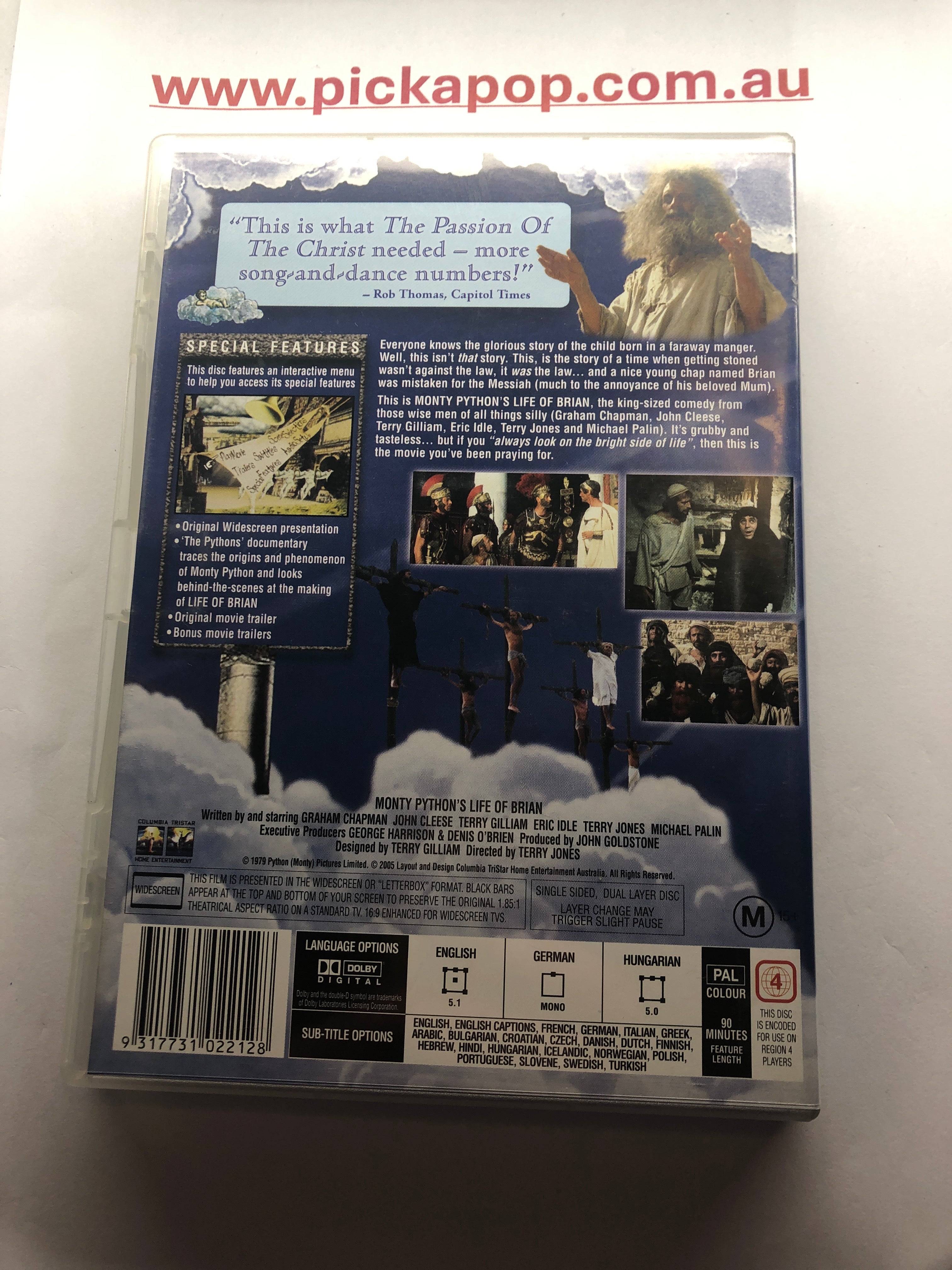 LIFE OF BRIAN - (PAL Region 4) DVD Cleaned and Tested