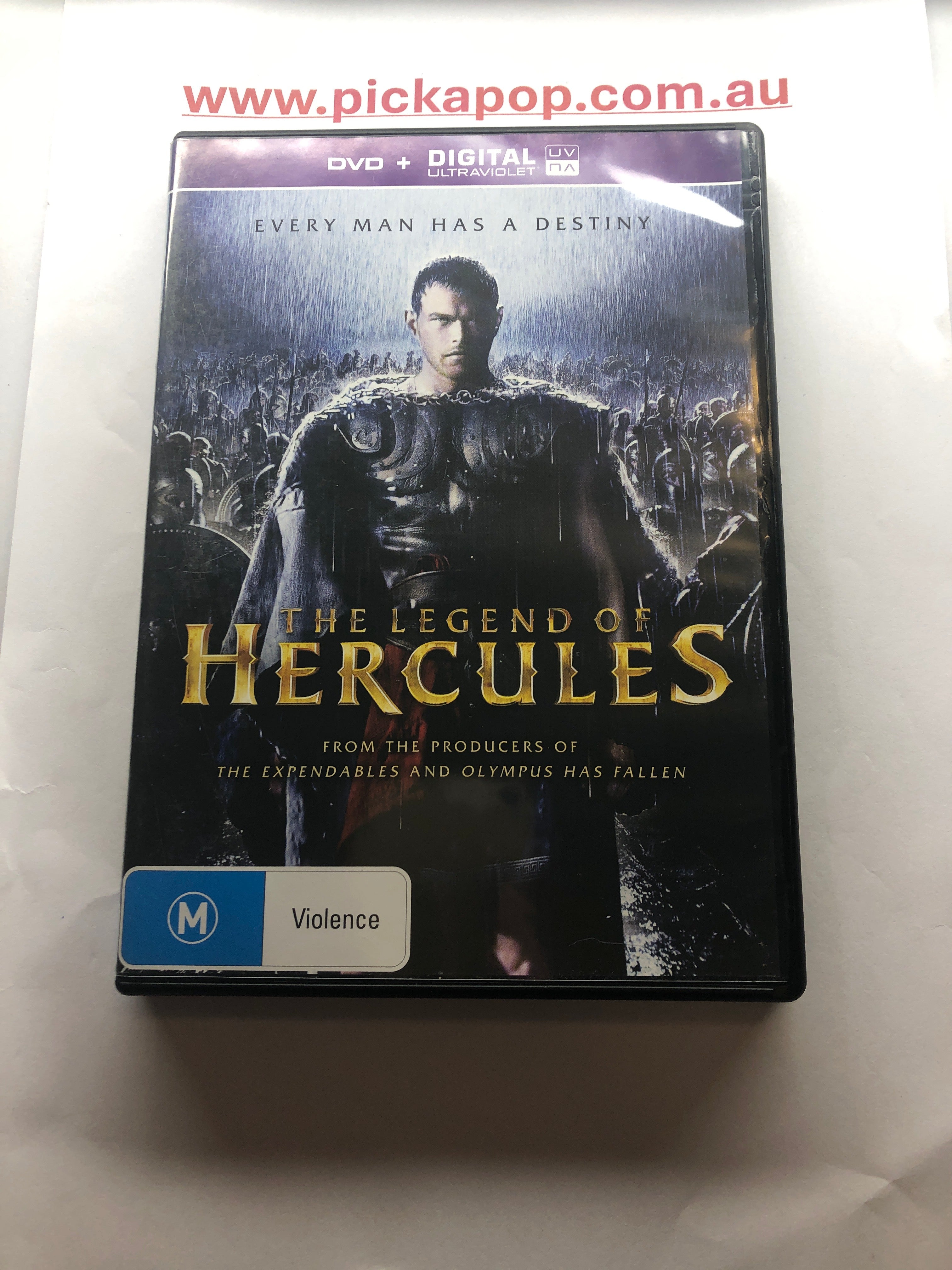 THE LEGEND OF HERCULES DVD + DIGITAL ULTRAVIOLET - (PAL Region 4) DVD Cleaned and Tested