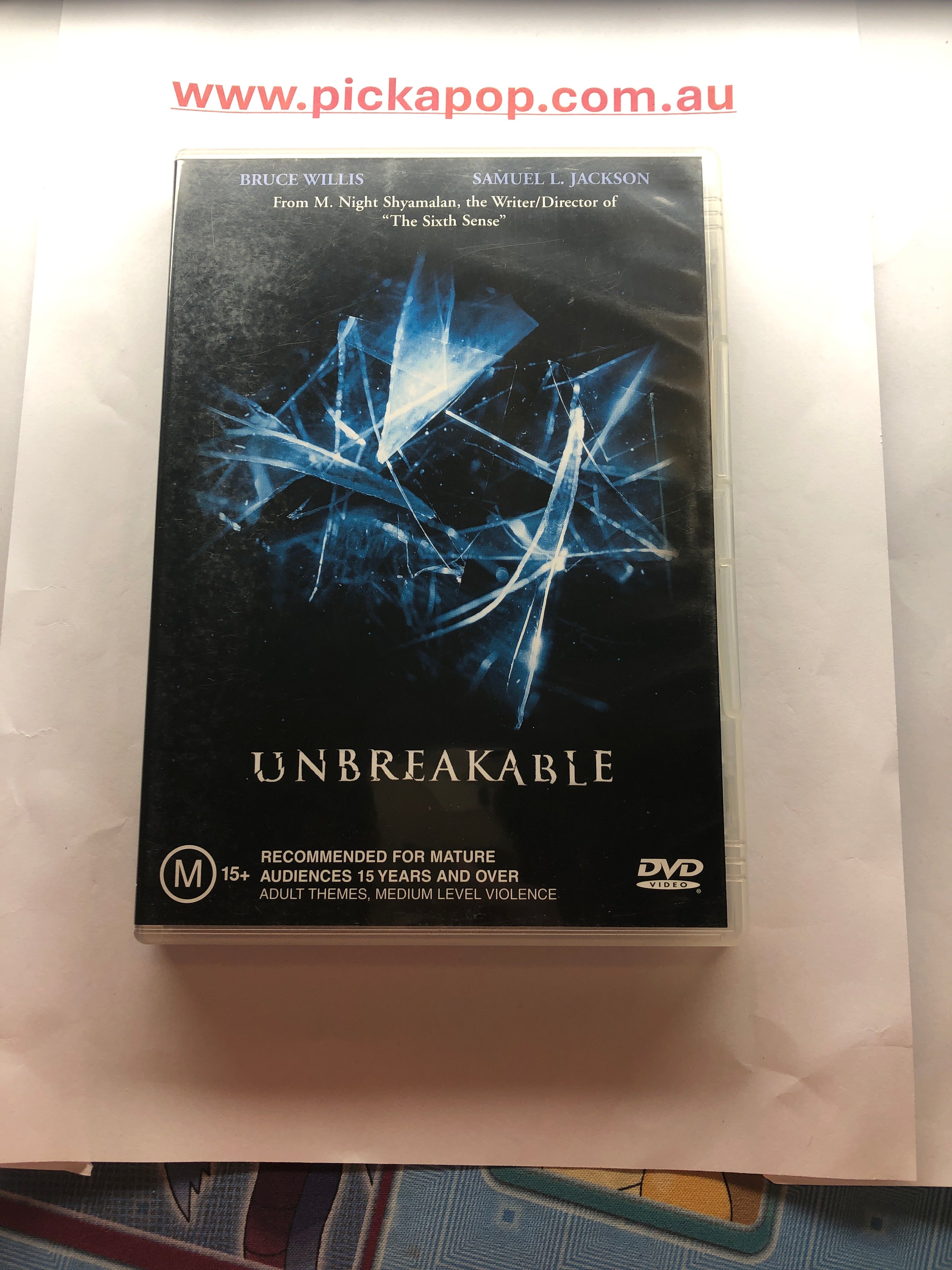 UNBREAKABLE - (PAL Region 4) DVD Cleaned and Tested