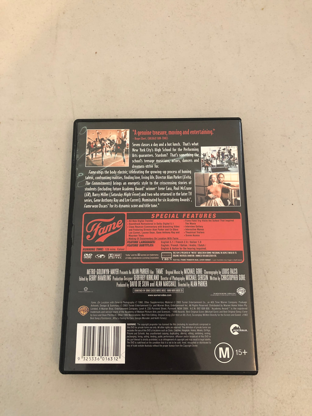 FAME - PAL Region 4 - DVD Cleaned and Tested