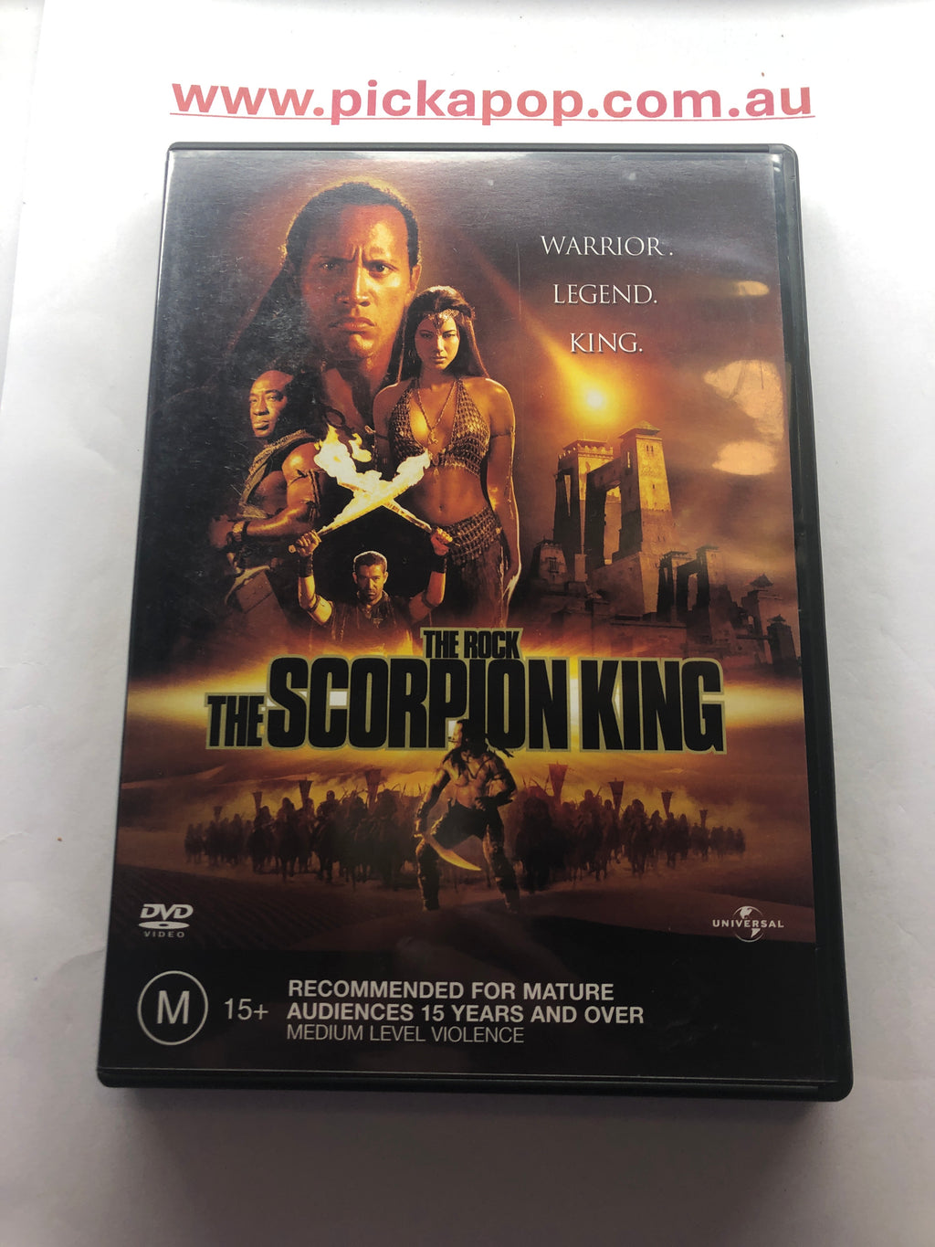 THE ROCK THE SCORPION KING - (PAL Region 4) DVD Cleaned and Tested