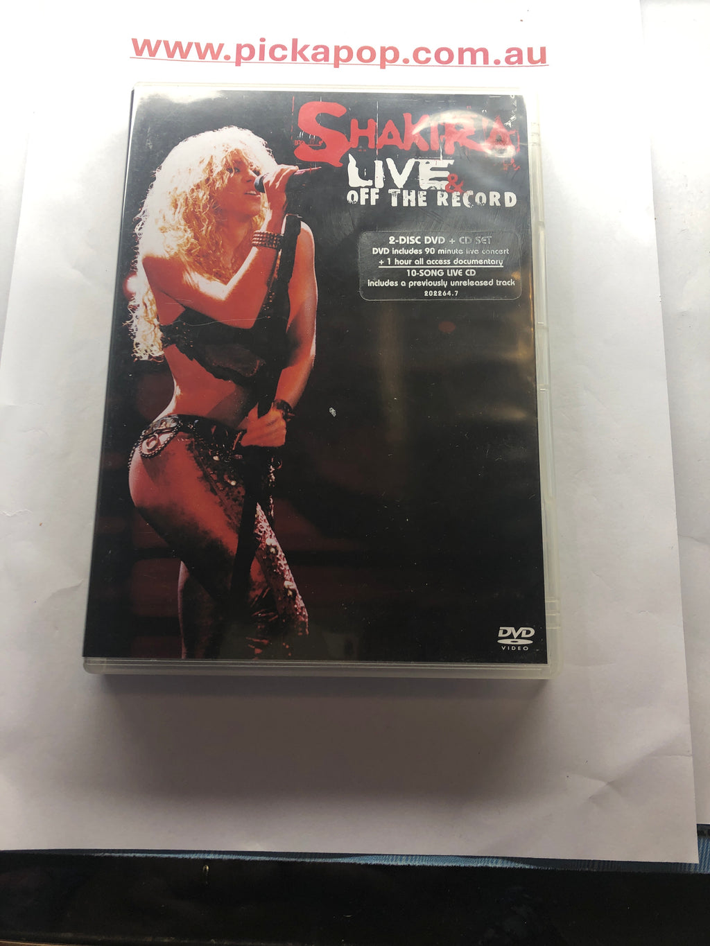 SHAKIRA LIVE & OFF THE RECORD DVD & CD SET - (PAL Region 4) DVD Cleaned and Tested