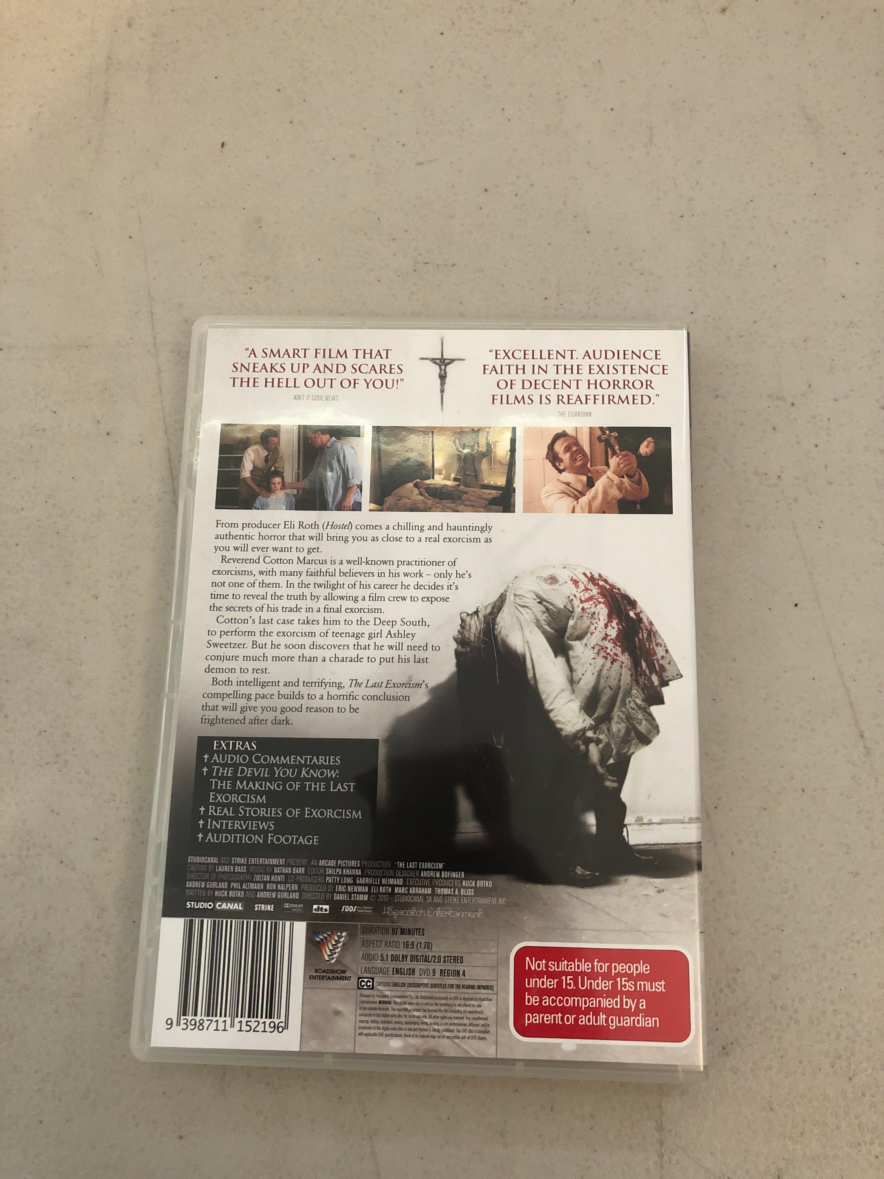 THE LAST EXORCISM - PAL Region 4 - DVD Cleaned and Tested