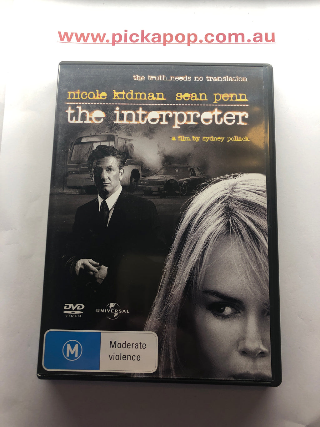 THE INTERPRETER - (PAL Region 4) DVD Cleaned and Tested