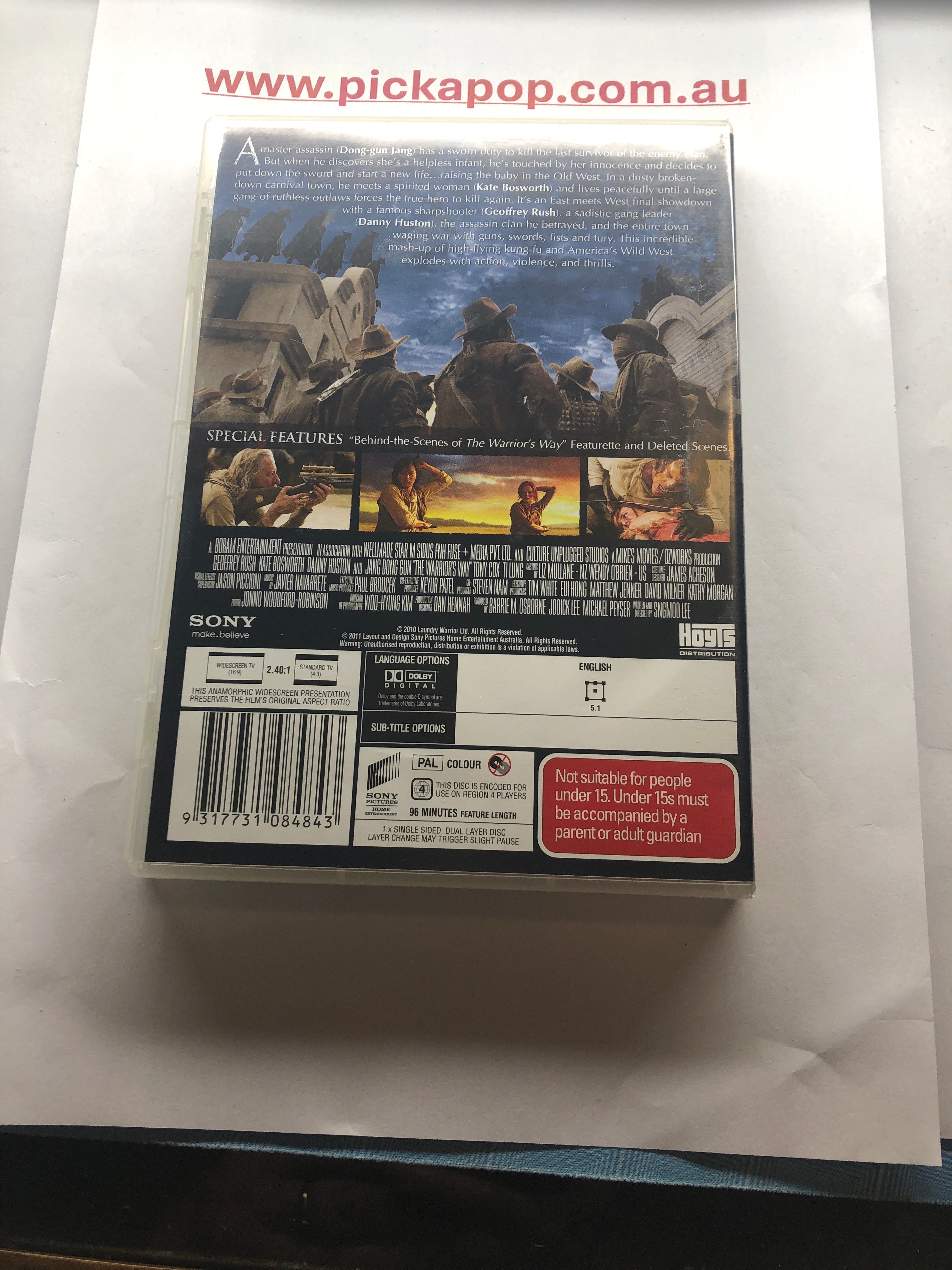 THE WARRIORS WAY - (PAL Region 4) DVD Cleaned and Tested