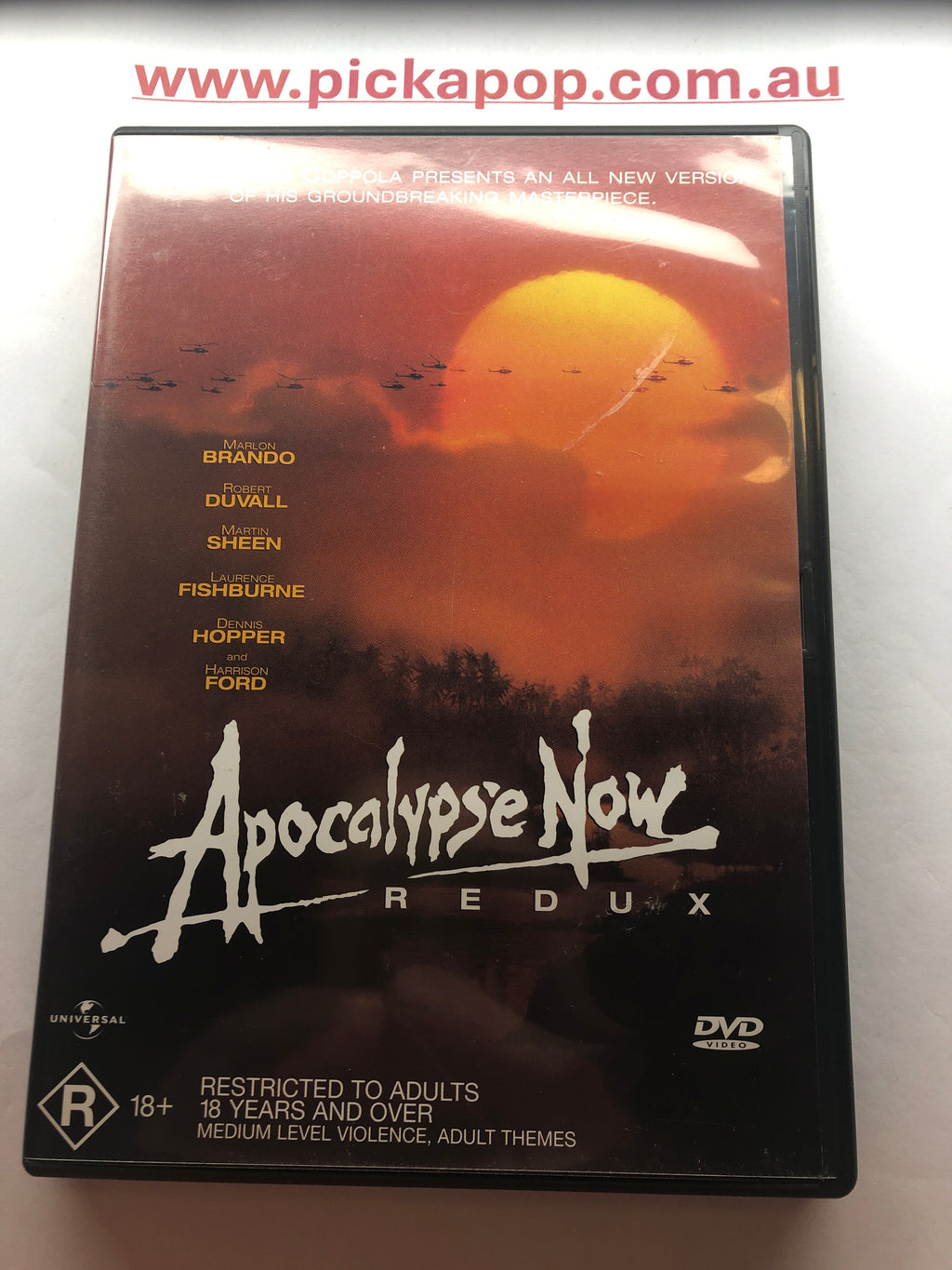 APOCALYPSE NOW REDUX - (PAL Region 4) DVD Cleaned and Tested