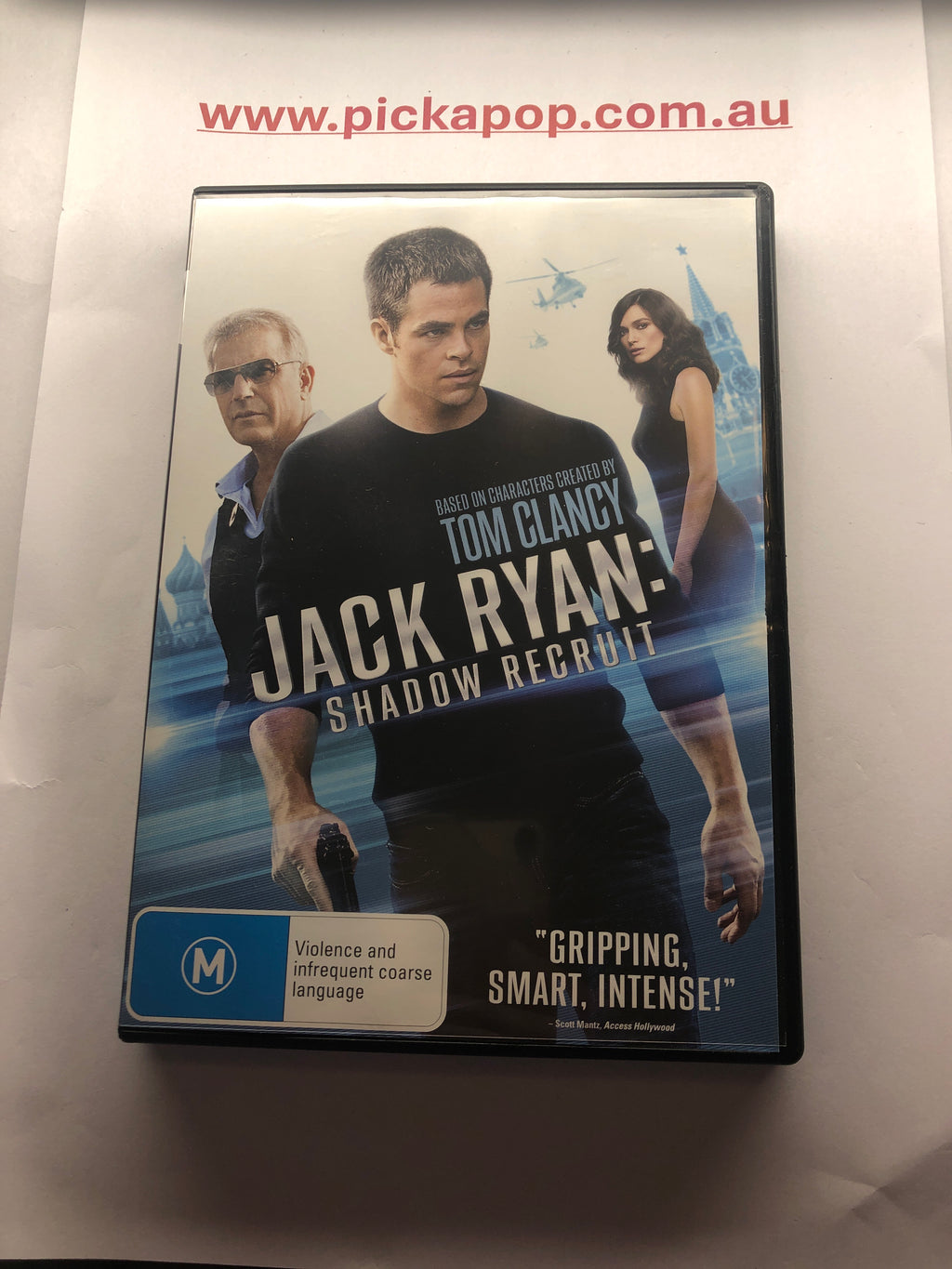 JACK RYAN SHADOW RECRUIT - (PAL Region 4) DVD Cleaned and Tested