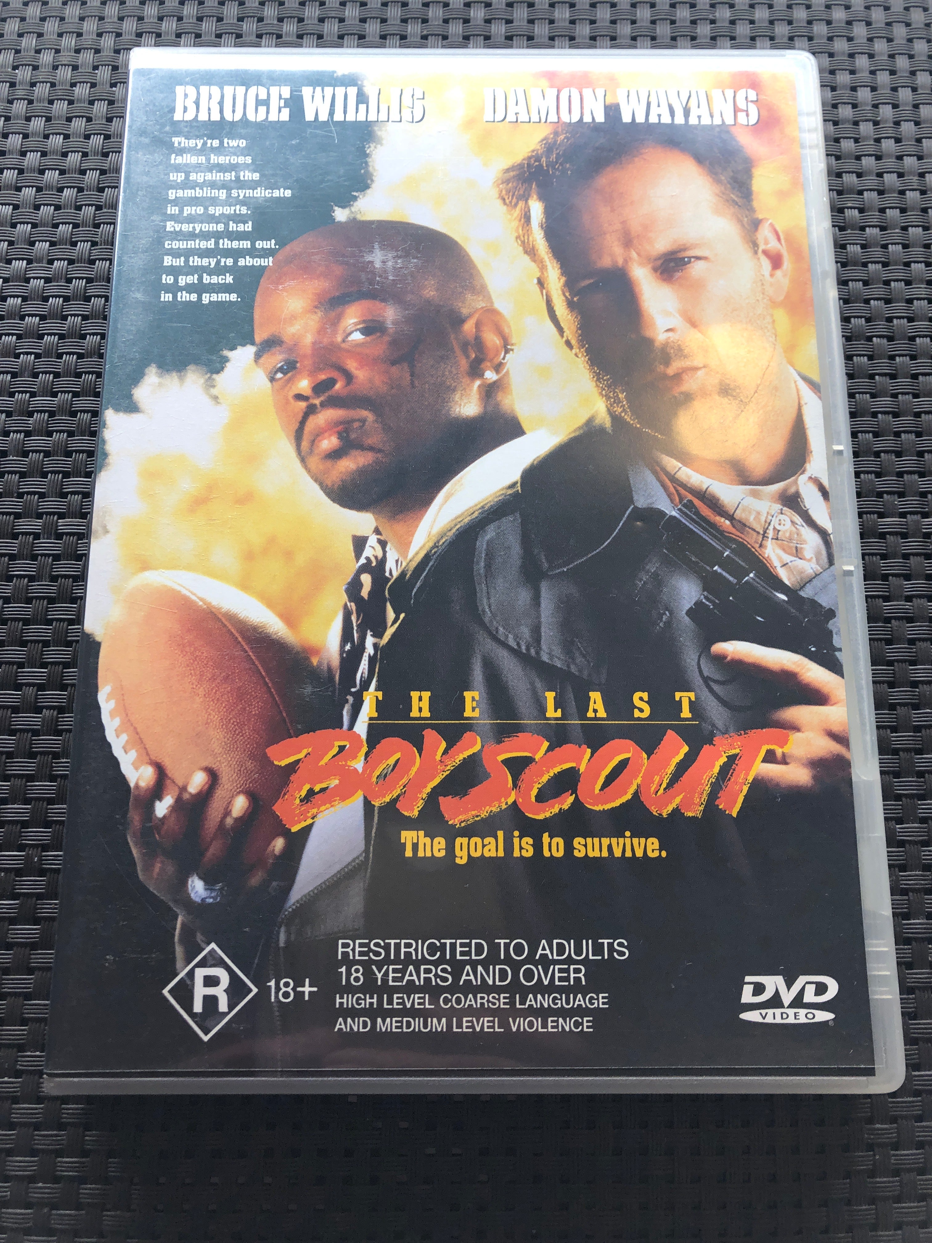 THE LAST BOYSCOUT - (PAL Region 4) DVD Cleaned and Tested