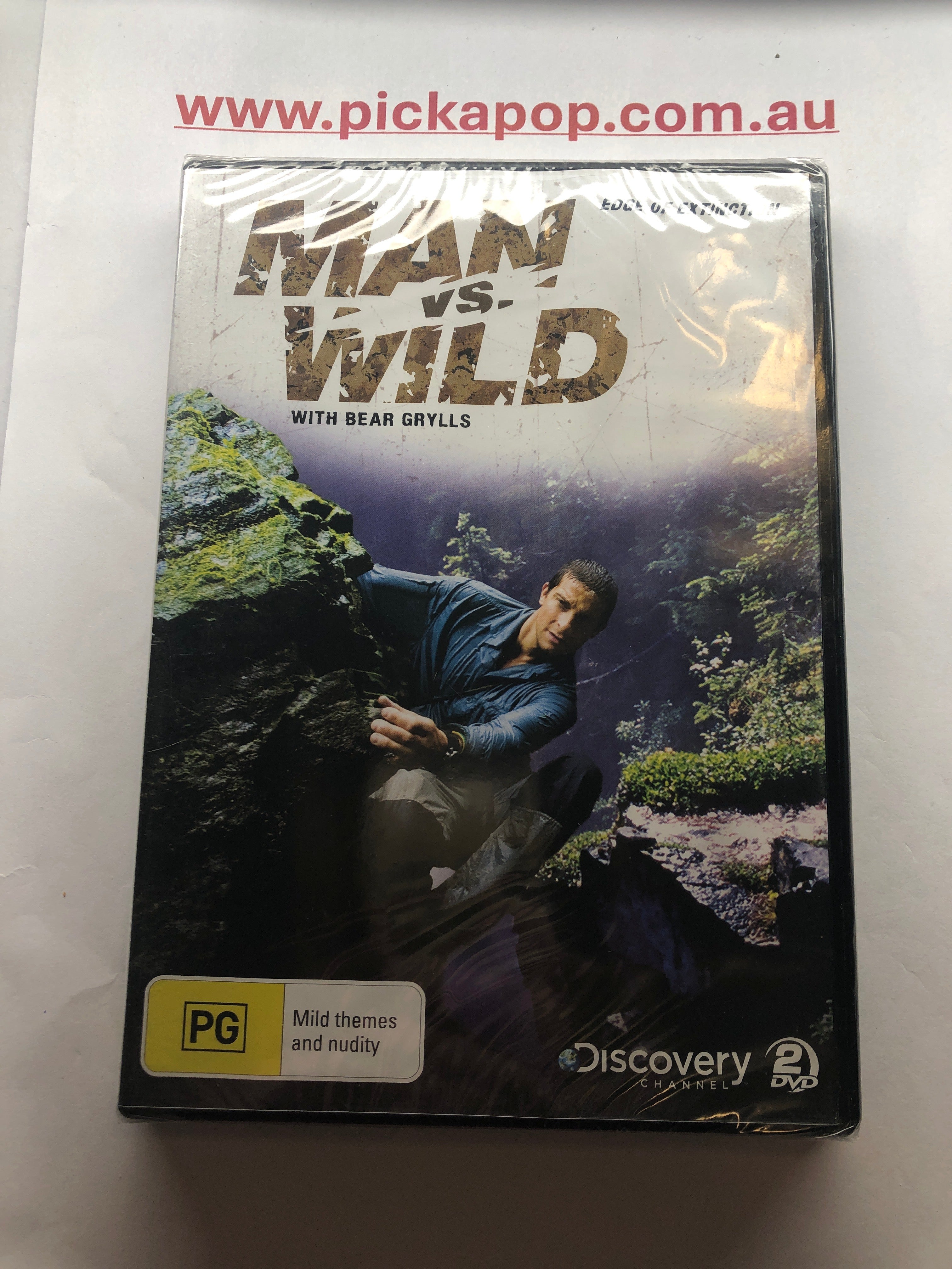 MAN VS WILD EDGE OF EXTINCTION- (PAL Region 4) DVD Cleaned and Tested