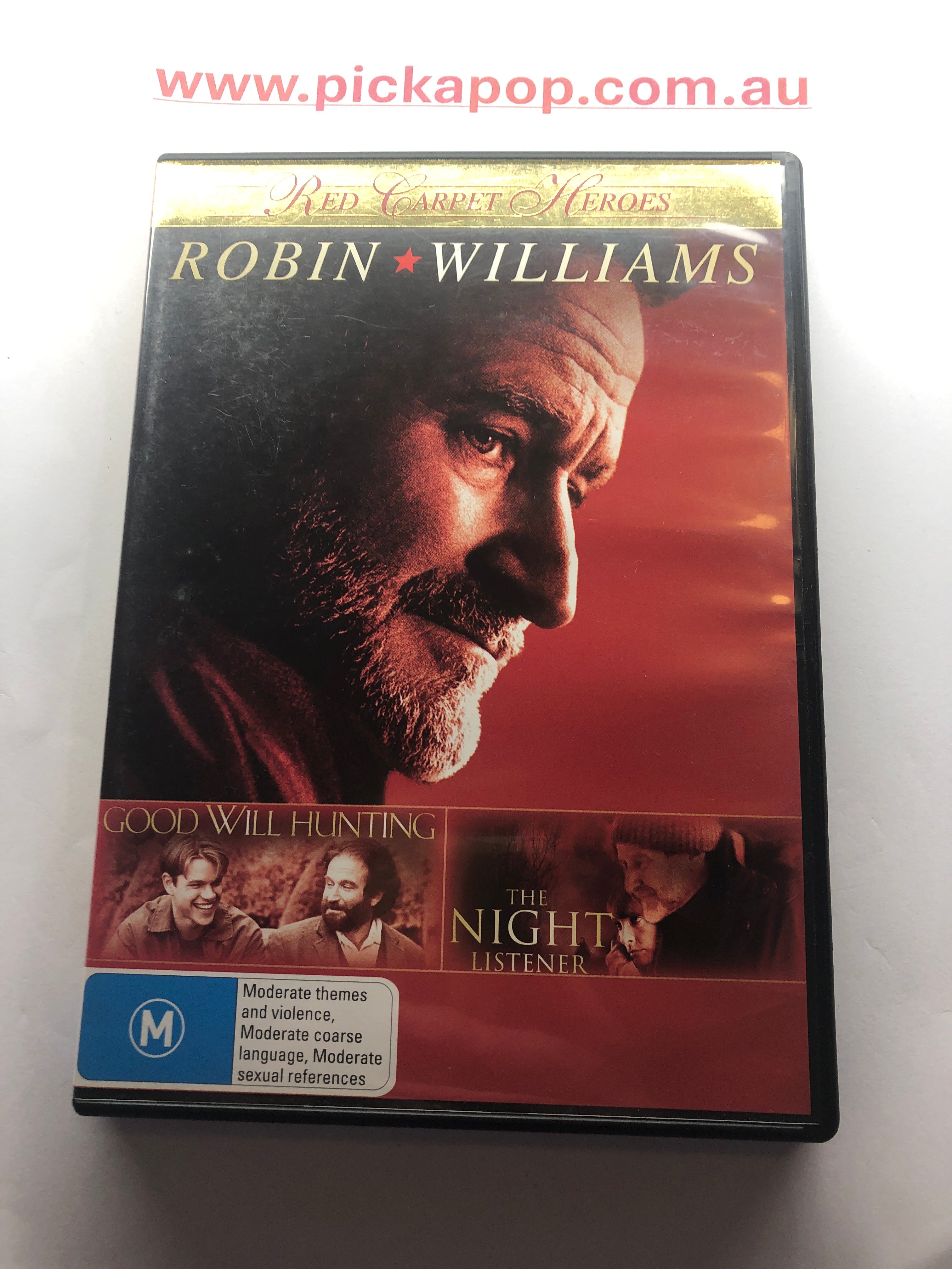 GOOD WILL HUNTING & THE NIGHT LISTENER - (PAL Region 4 ) DVD Cleaned and Tested
