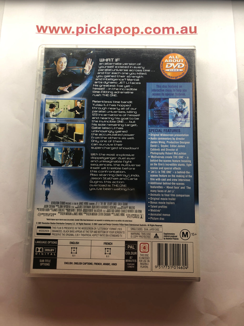THE ONE - (PAL Region 4) DVD Cleaned and Tested