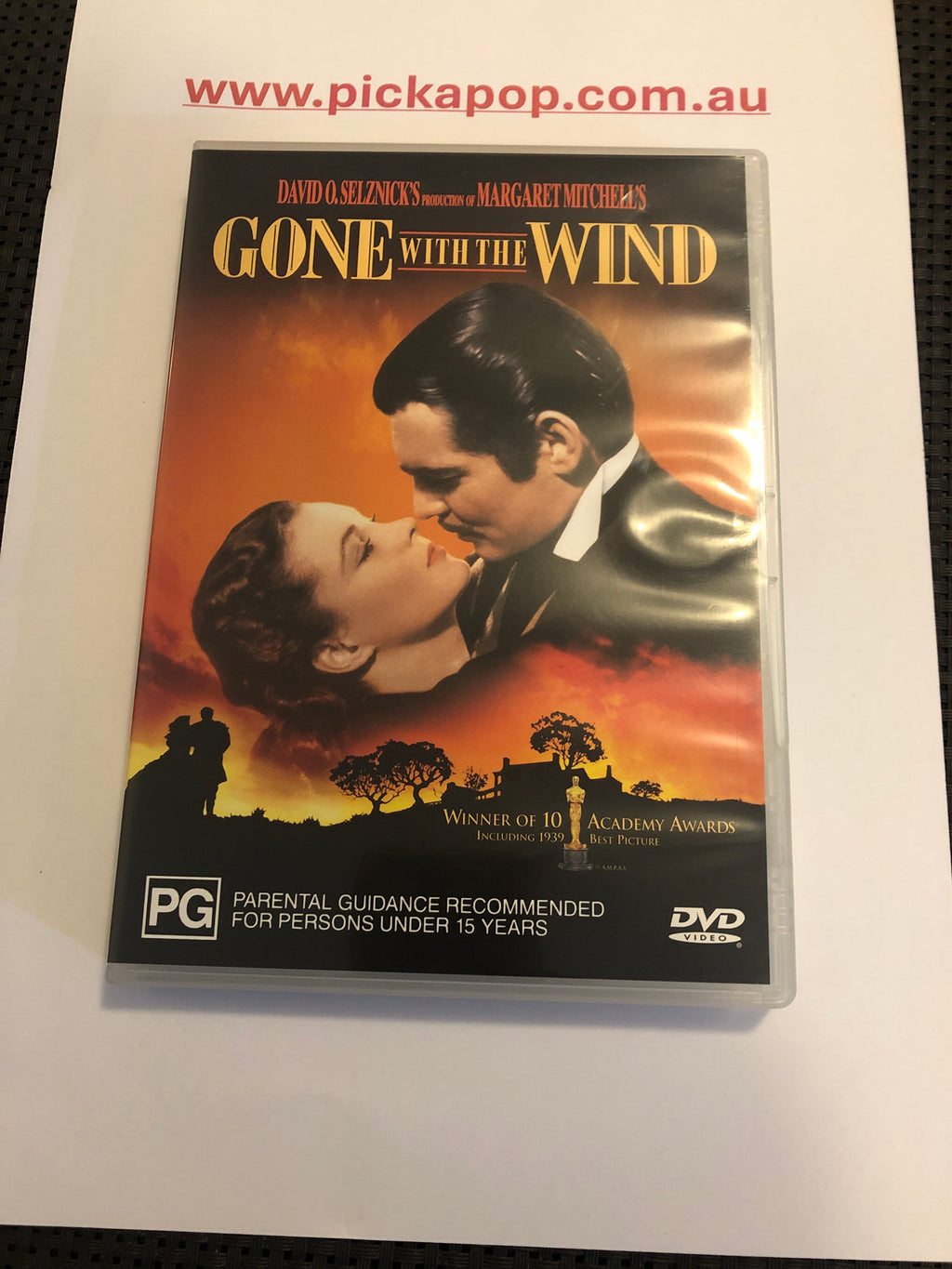 GONE WITH THE WIND - (PAL Region 4) DVD Cleaned and Tested