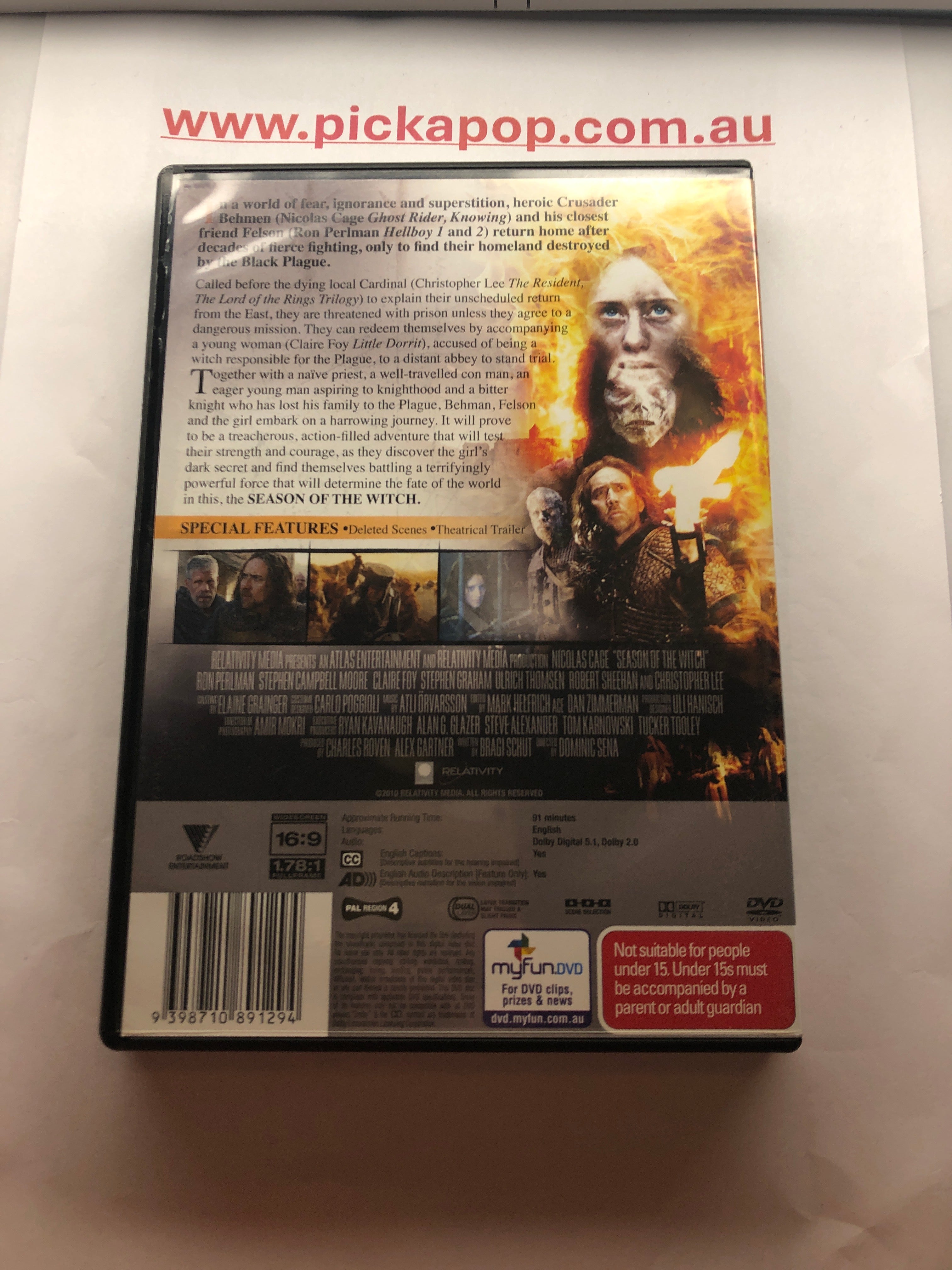 SEASON OF THE WITCH - (PAL Region 4) DVD Cleaned and Tested