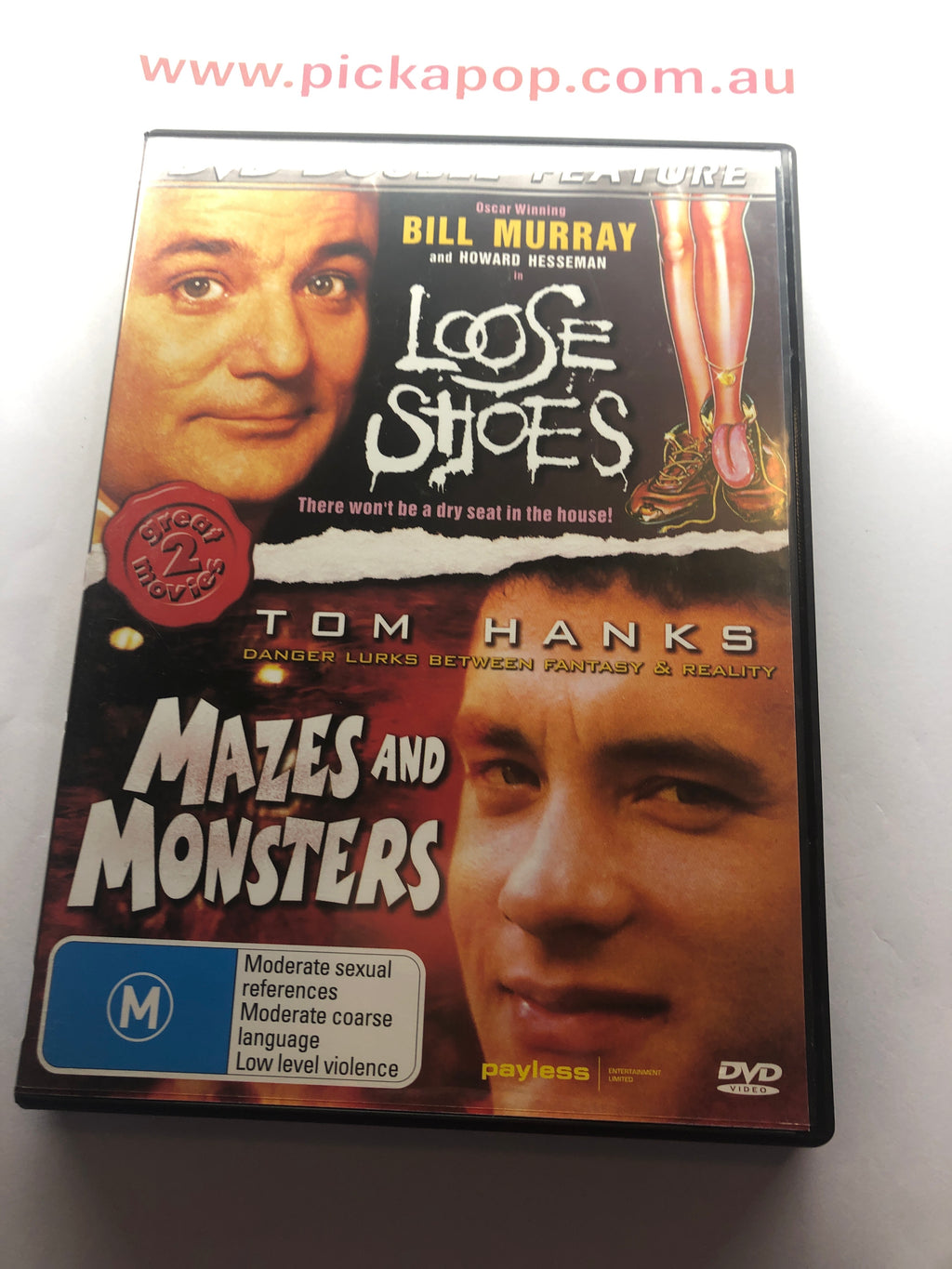 LOOSE SHOES & MAZES AND MONSTERS - (PAL Region 4) DVD DOUBLE FEATURE Cleaned and Tested