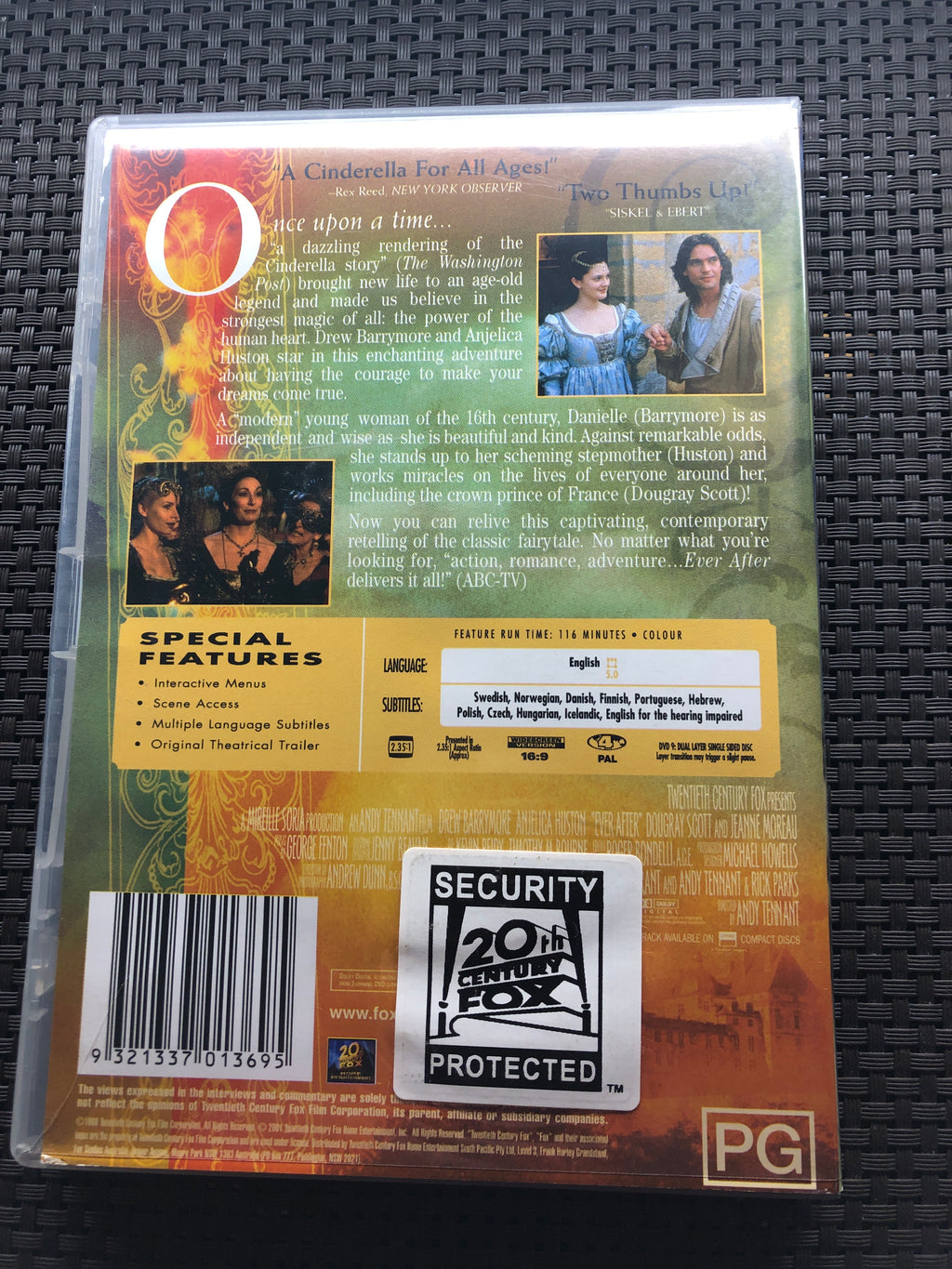 EVER AFTER - (PAL Region 4) DVD Cleaned and Tested
