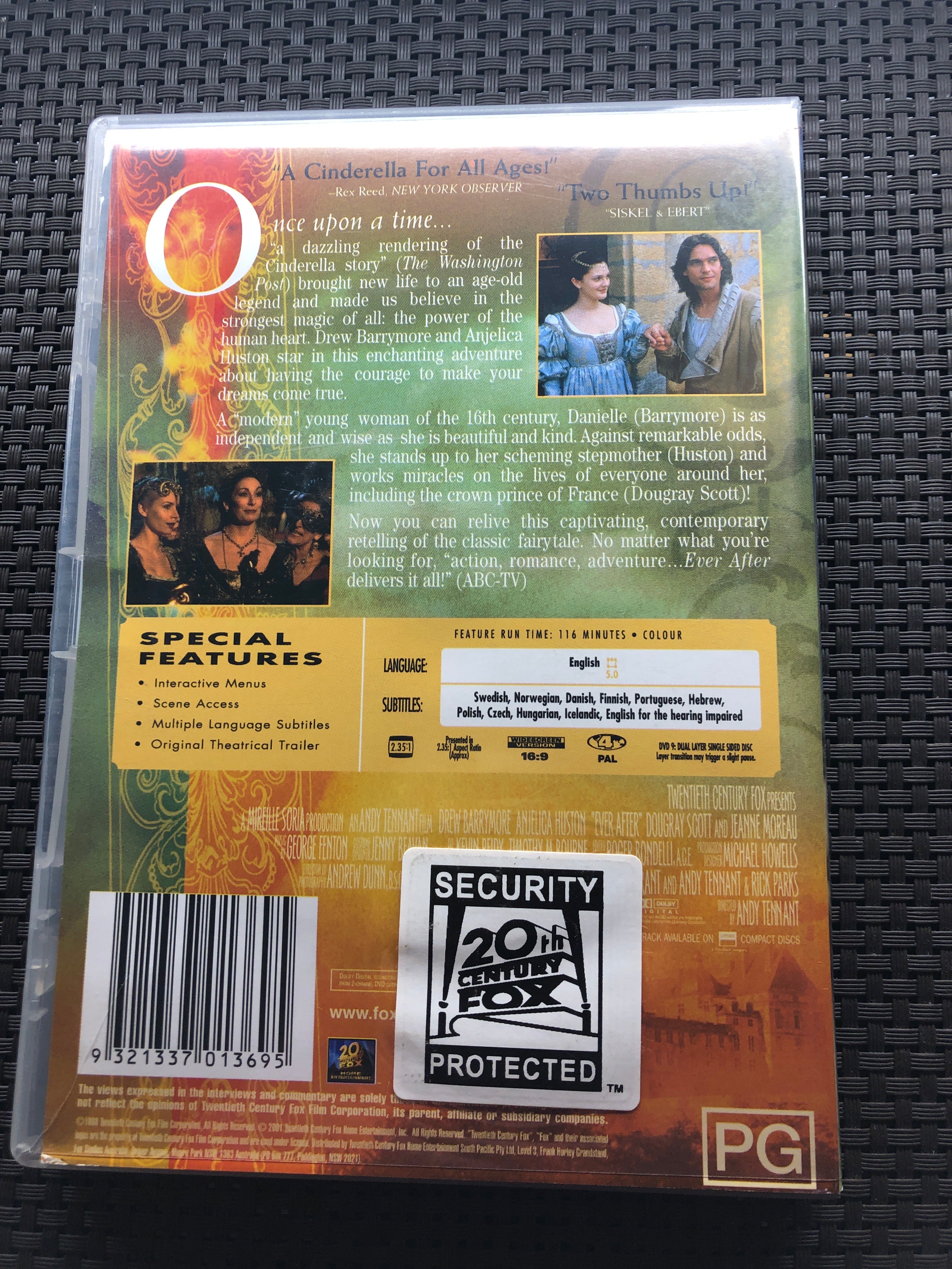 EVER AFTER - (PAL Region 4) DVD Cleaned and Tested