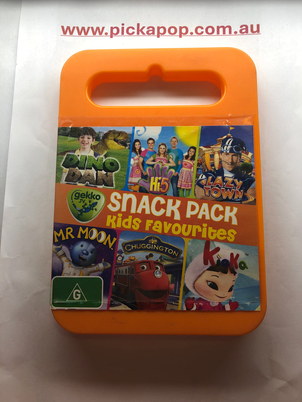 SNACK PACK KIDS FAVOURITES DINO DAN,HI5,LAZY TOWN,MR MOON,CHUGGINTON,KIOKA - (PAL Region 4)DVD Cleaned and Tested