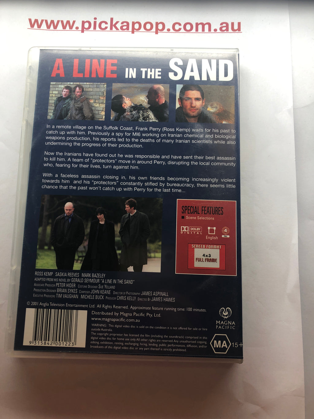 A LINE IN THE SAND - (PAL Region 4) DVD Cleaned and Tested