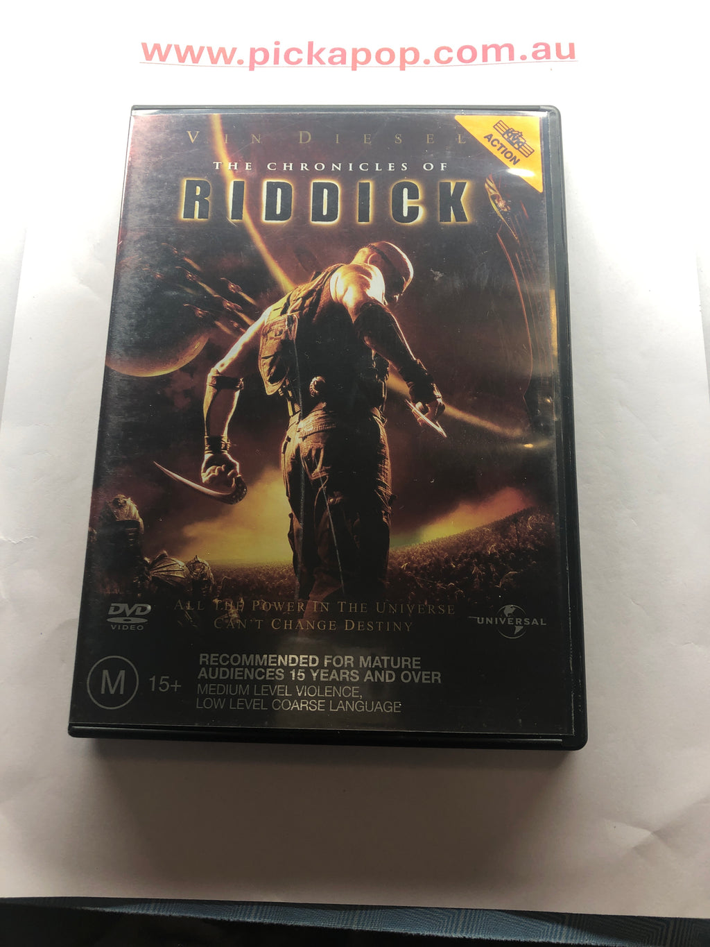 THE CHRONICLES OF RIDDICK - (PAL Region 4) DVD Cleaned and Tested