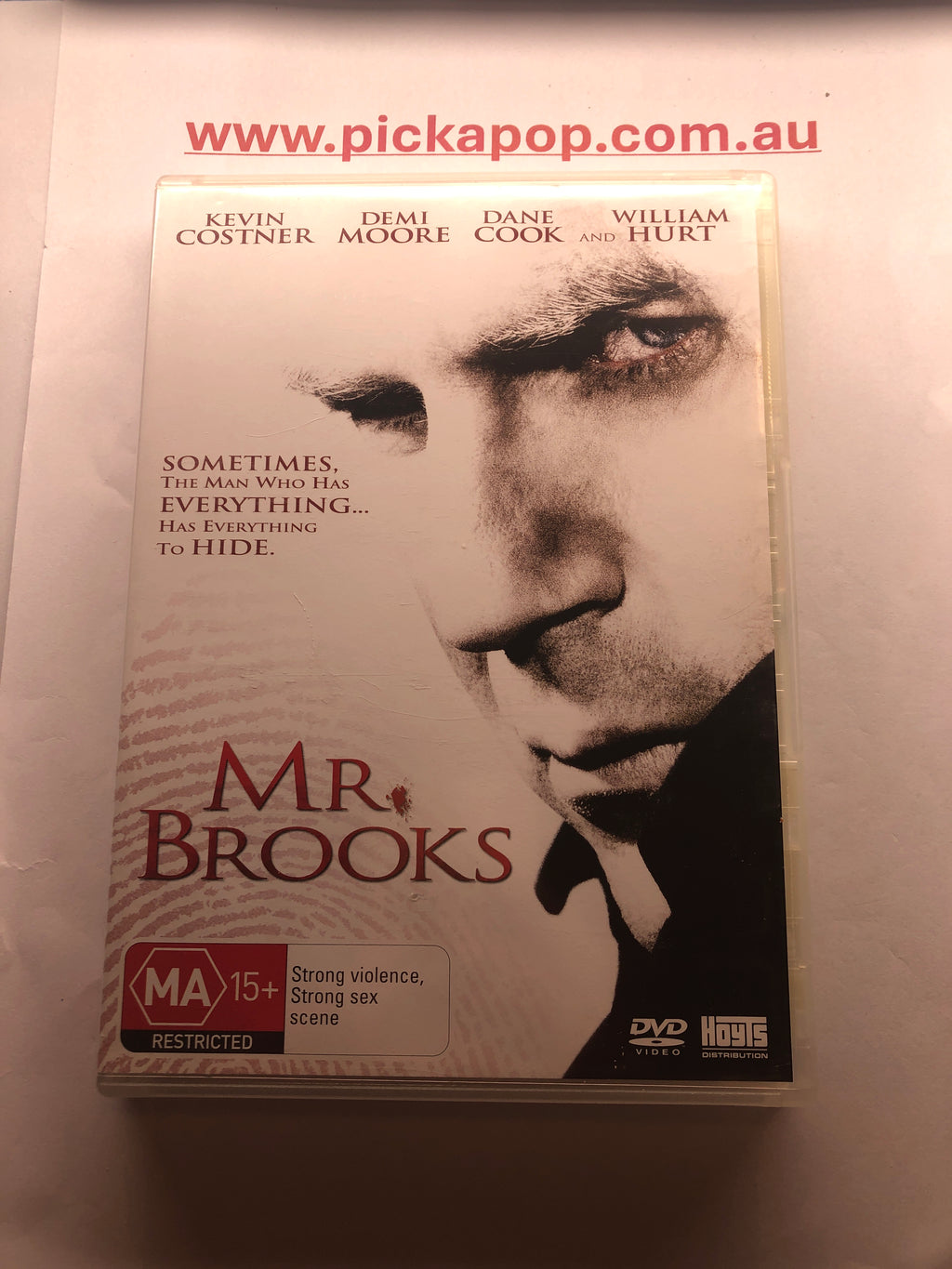 MR BROOKS - (PAL Region 4) DVD Cleaned and Tested