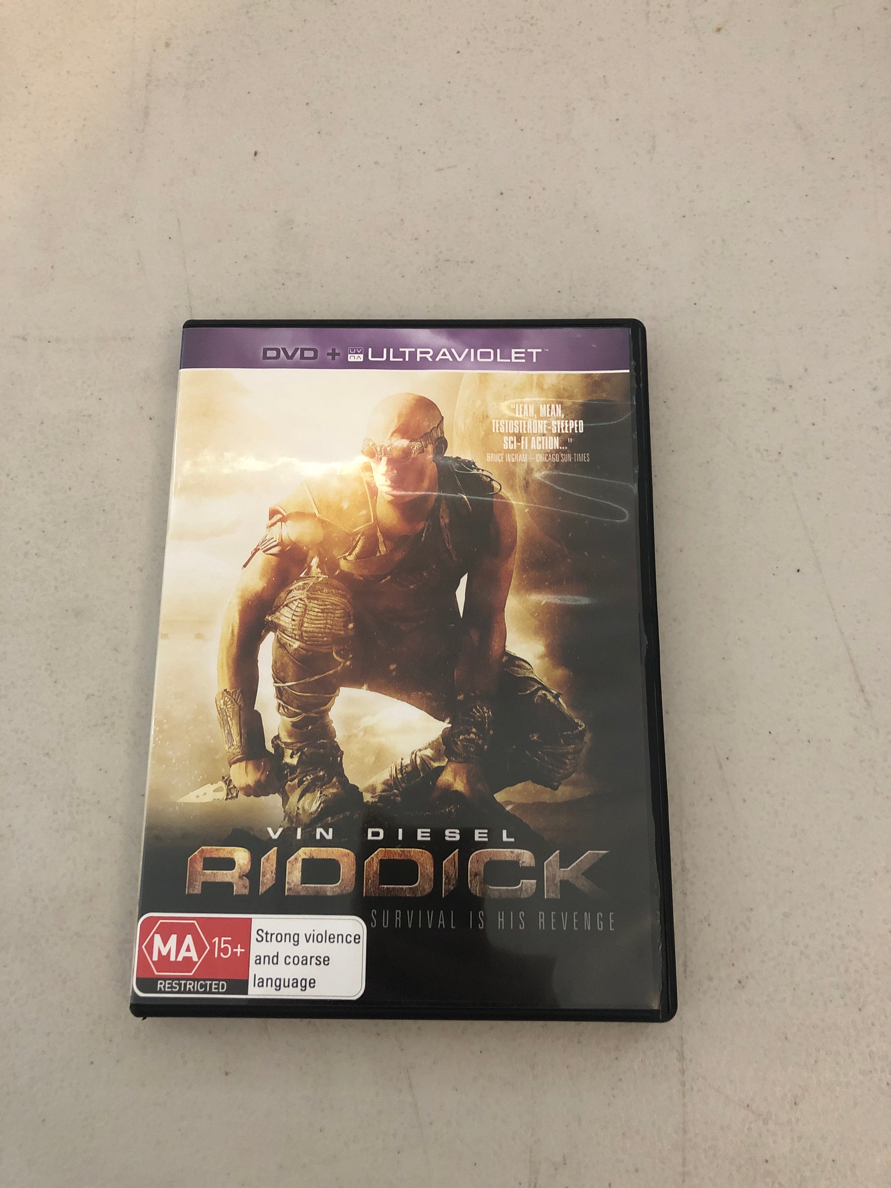 RIDDICK - PAL Region 4 - DVD Cleaned and Tested