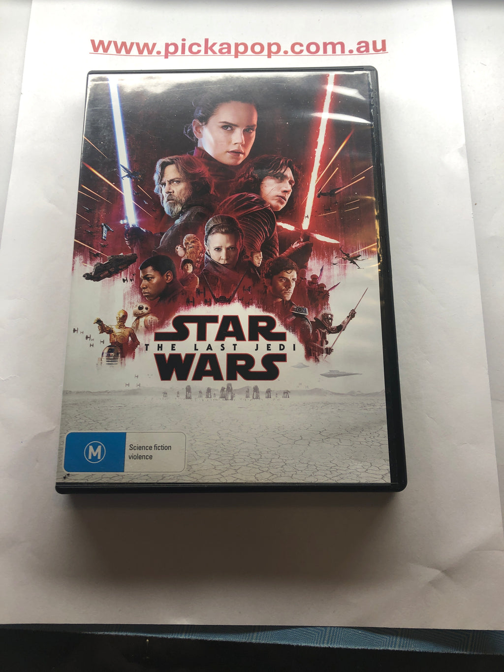 STAR WARS THE LAST JEDI - (PAL Region 4) DVD Cleaned and Tested