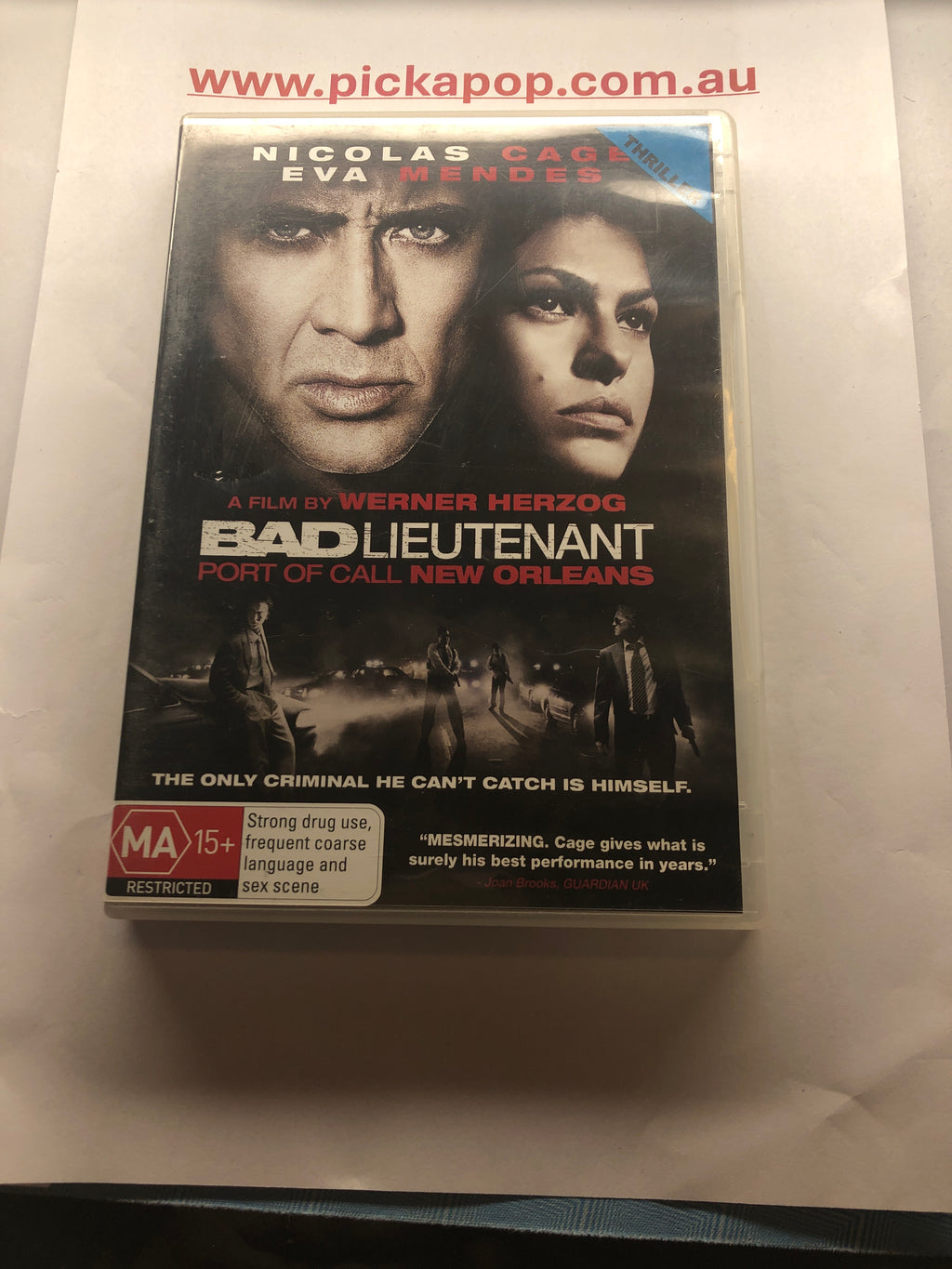 BAD LIEUTENANT PORT OF CALL NEW ORLEANS - (PAL Region 4) DVD Cleaned and Tested