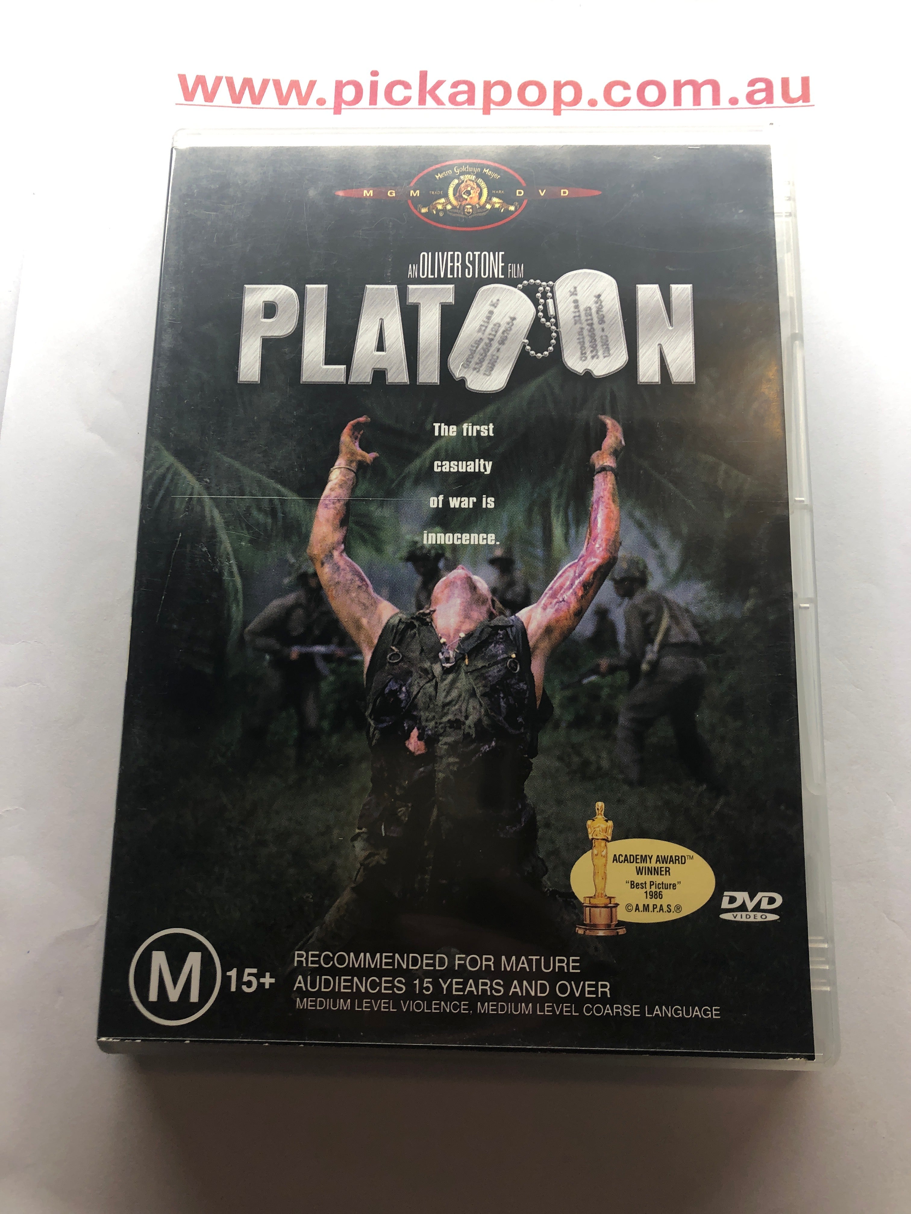PLATOON - (PAL Region 4) DVD Cleaned and Tested