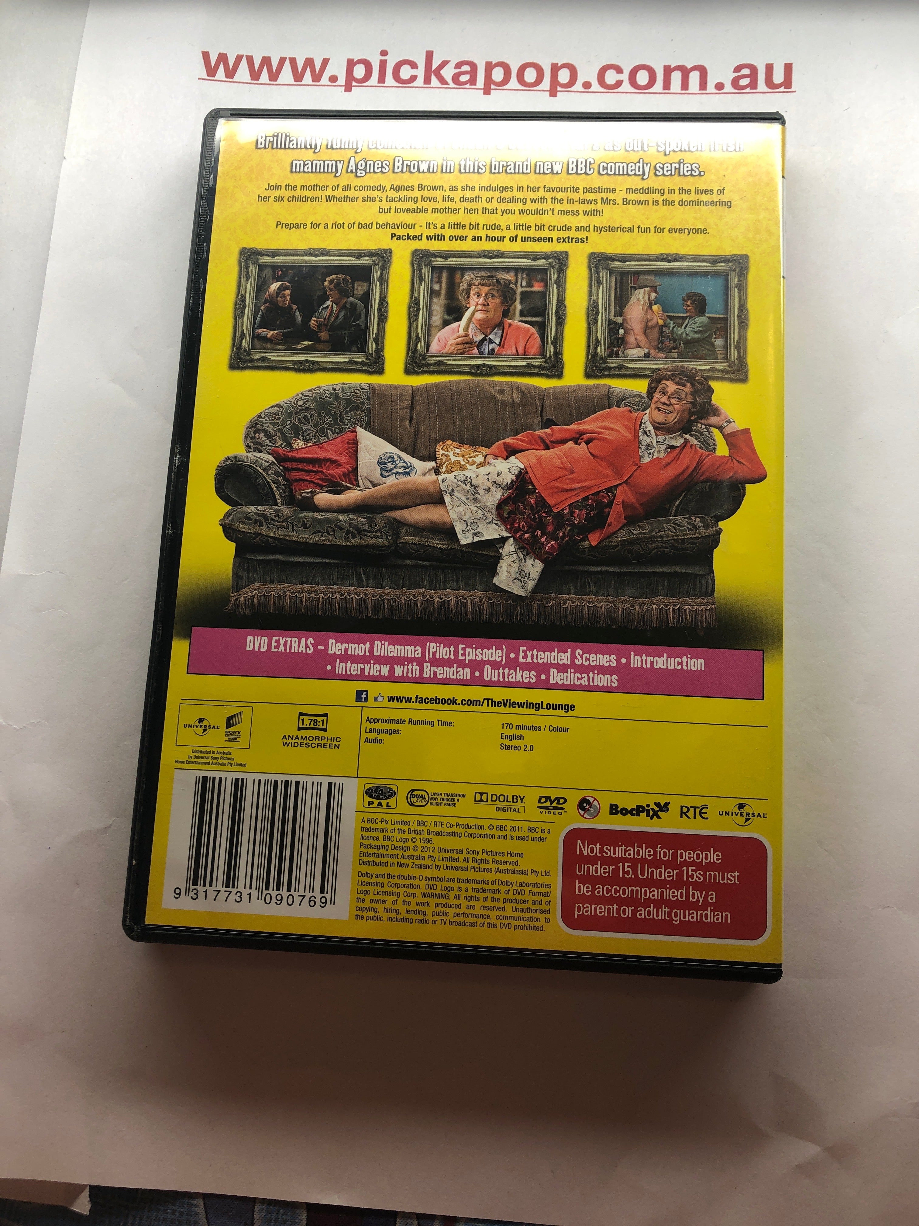 MRS BROWN'S BOYS SEASON ONE - (PAL Region 4) DVD Cleaned and Tested