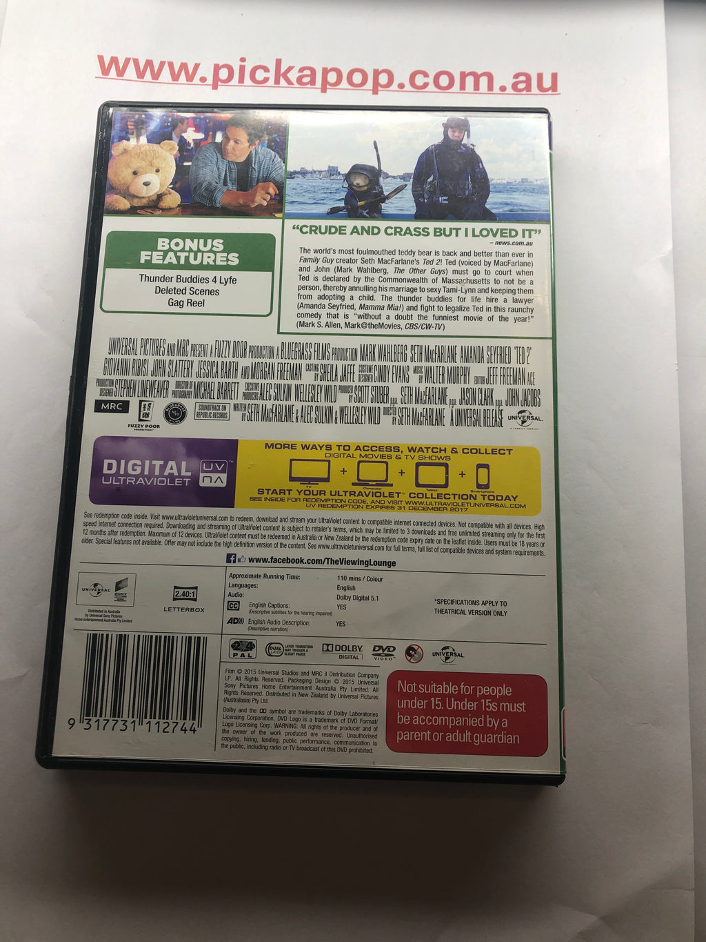 TED 2 EXTENDED EDITION - (PAL Region 4) DVD Cleaned and Tested