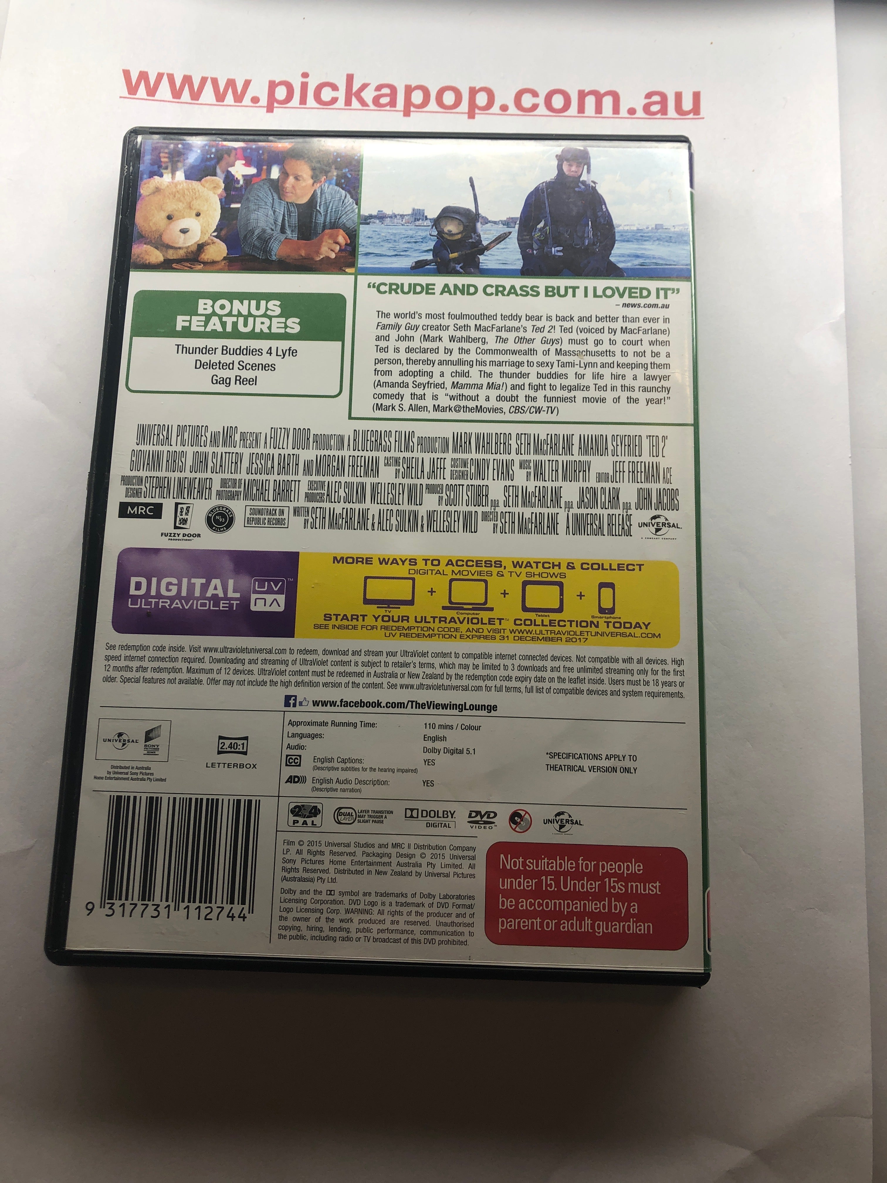 TED 2 EXTENDED EDITION - (PAL Region 4) DVD Cleaned and Tested