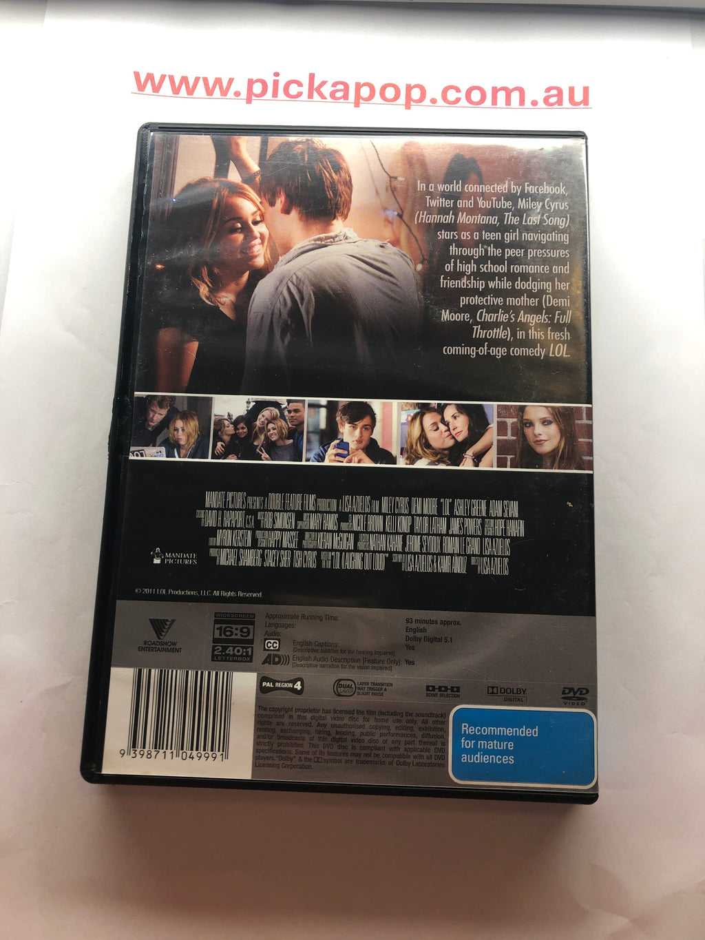 LOL - (PAL Region 4) DVD Cleaned and Tested