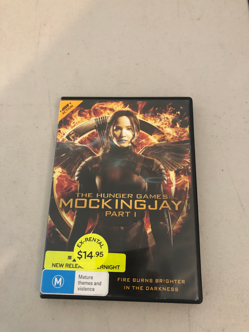 THE  HUNGER GAMES MOCKINGJAY PART 1 - PAL Region 4 - DVD Cleaned and Tested